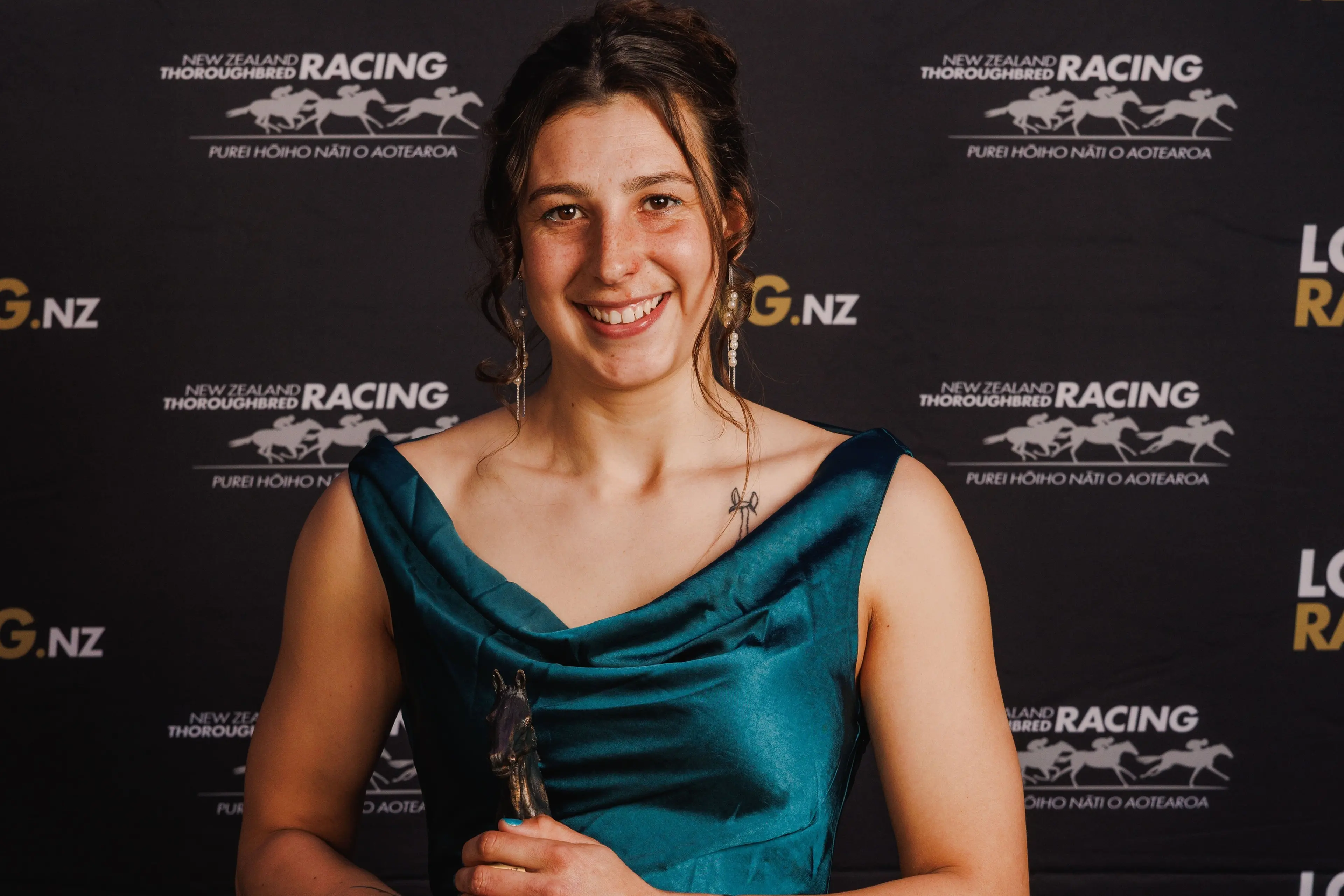 Riverton trainer Ebony Turner was named newcomer to training at the New Zealand Thoroughbred Awards. Photo: Nicole Troost