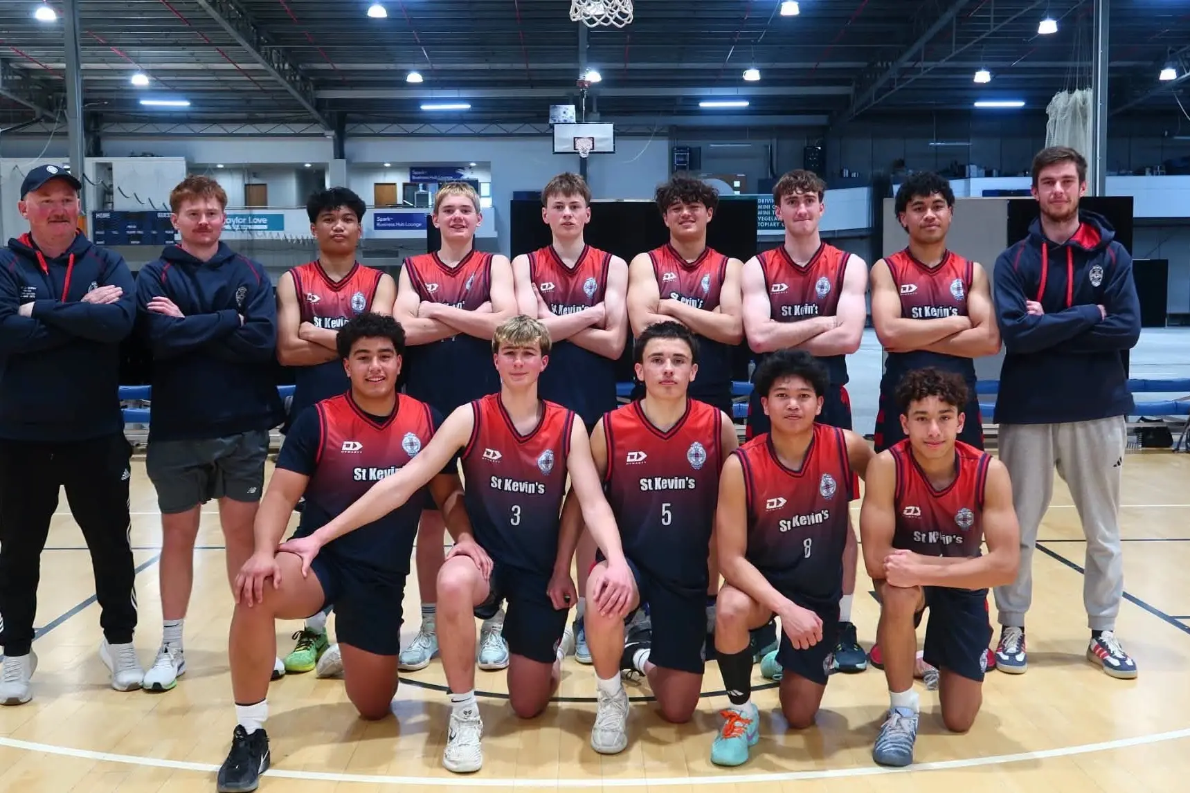 St Kevin\\u2019s College Top V basketball team won the\\u00A02026 A schools South Island boys title in Dunedin earlier this month. Photo: supplied