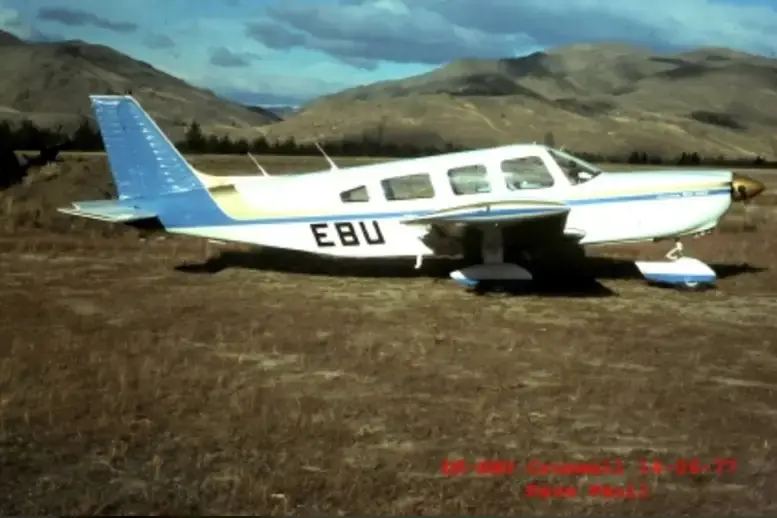 The ZK-EBU aircraft disappeared in December 1978 and no trace of it has been found. Photo: Supplied