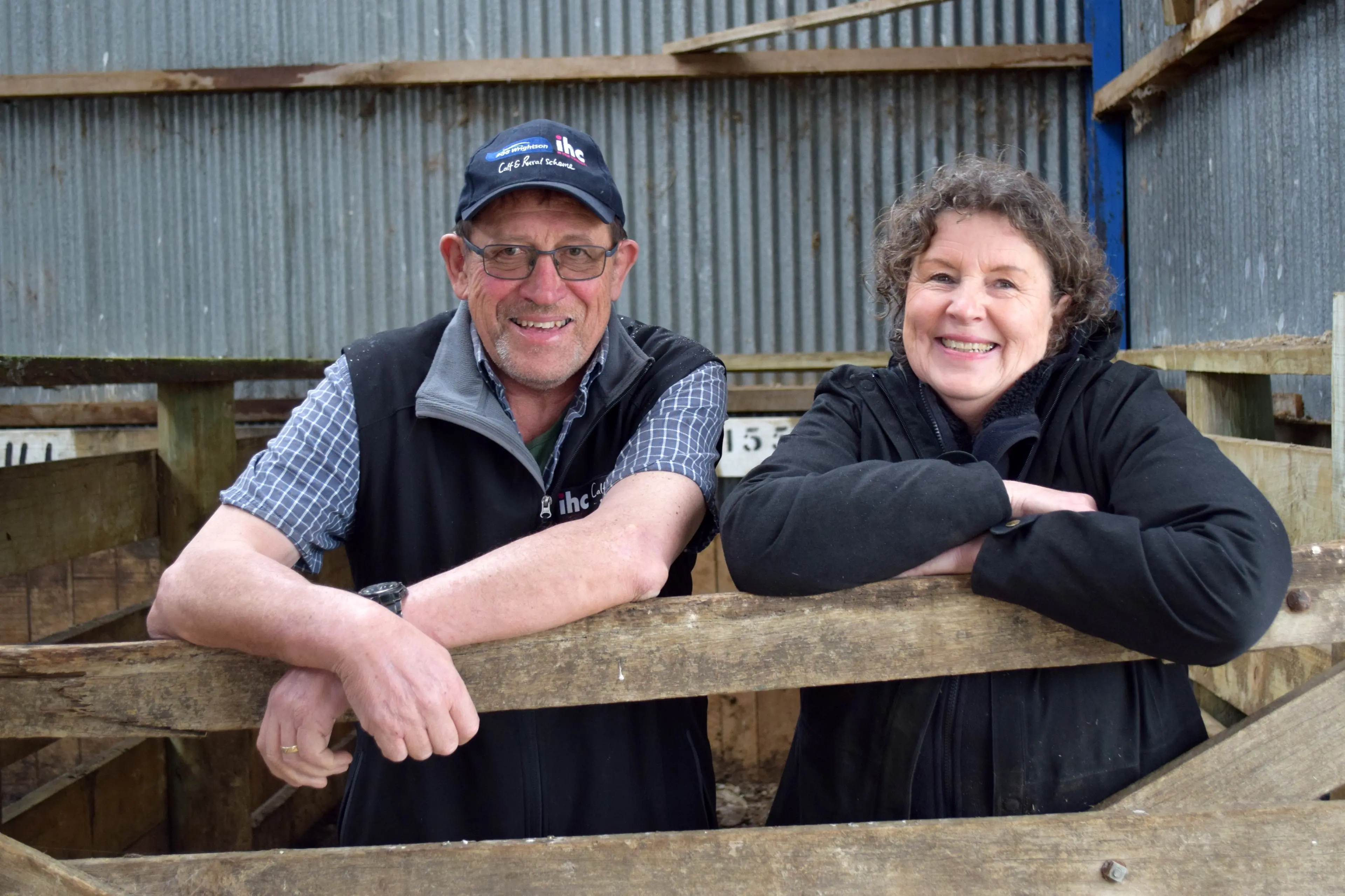 IHC Calf & Rural Scheme canvasser Patrick Mills, of Tapanui, and national co-ordinator Lynda Young-Kennedy, of Invercargill, have been working on the fundraiser for decades in the South. Photo: Shawn McAvinue