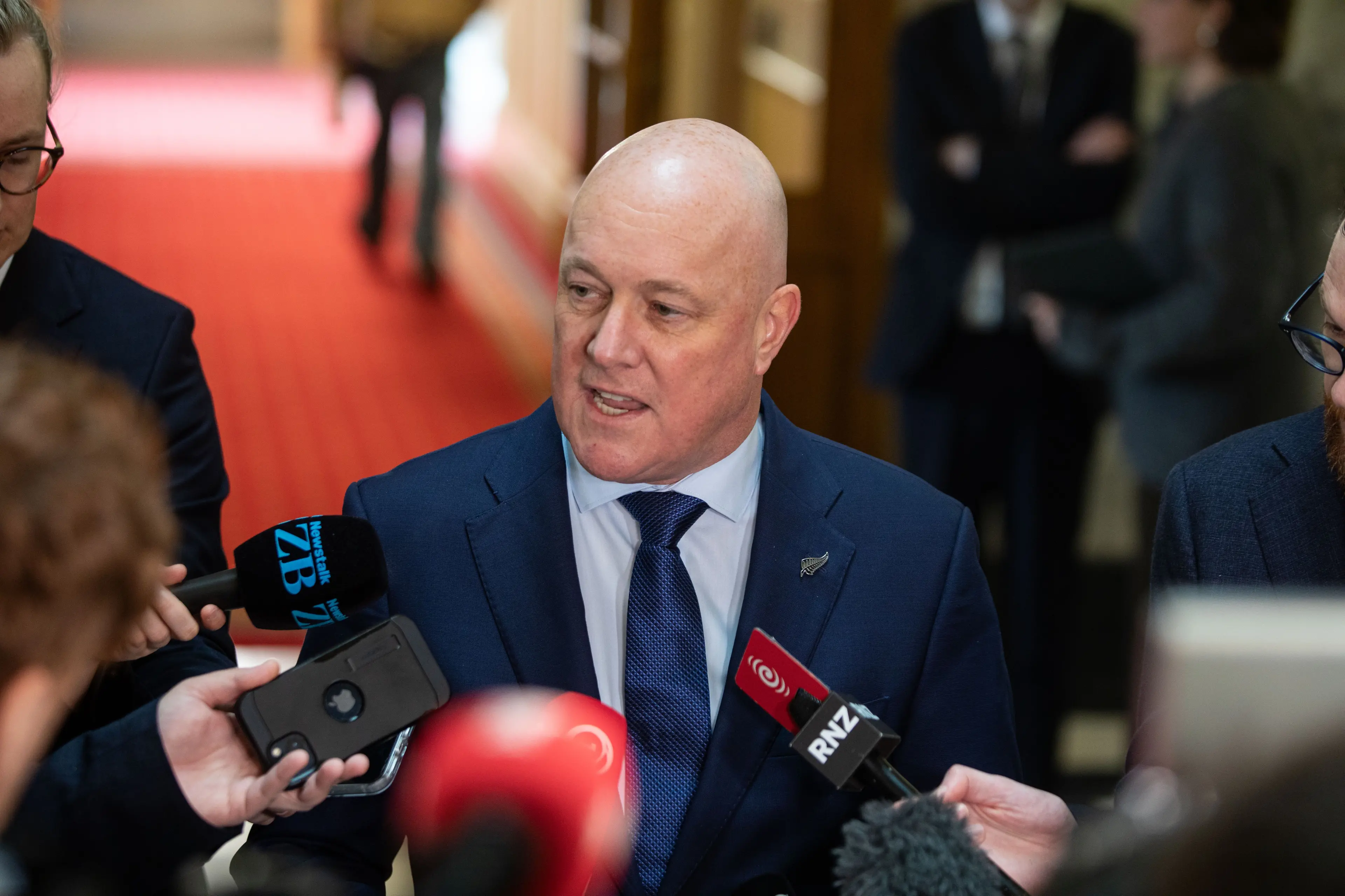 Prime Minister Christopher Luxon surprised his National Party caucus with a call for an MMP referendum recently. Photo: RNZ