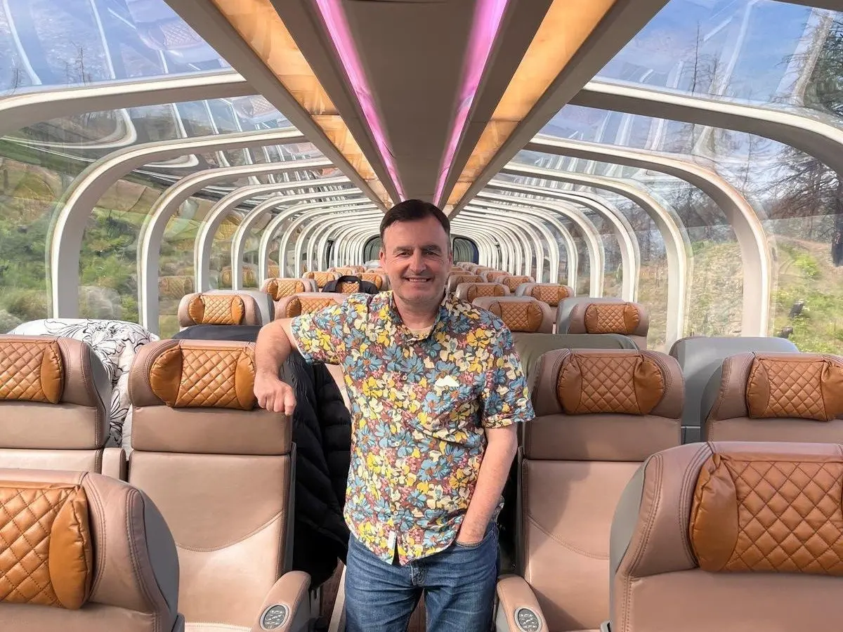 Exalted scenery and wildlife on train journey