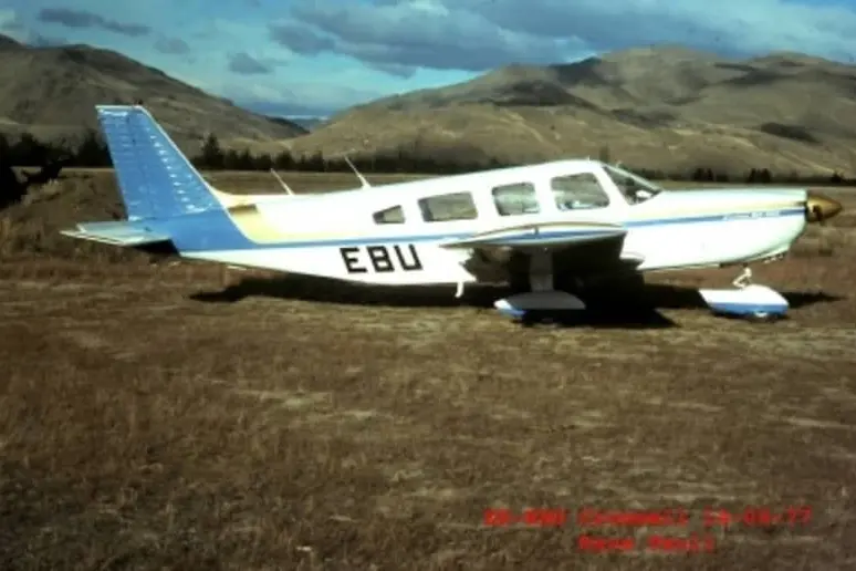 The ZK-EBU aircraft disappeared in December 1978 and no trace of it has been found. Photo: Supplied