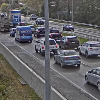 Person seriously injured in crash between car and truck