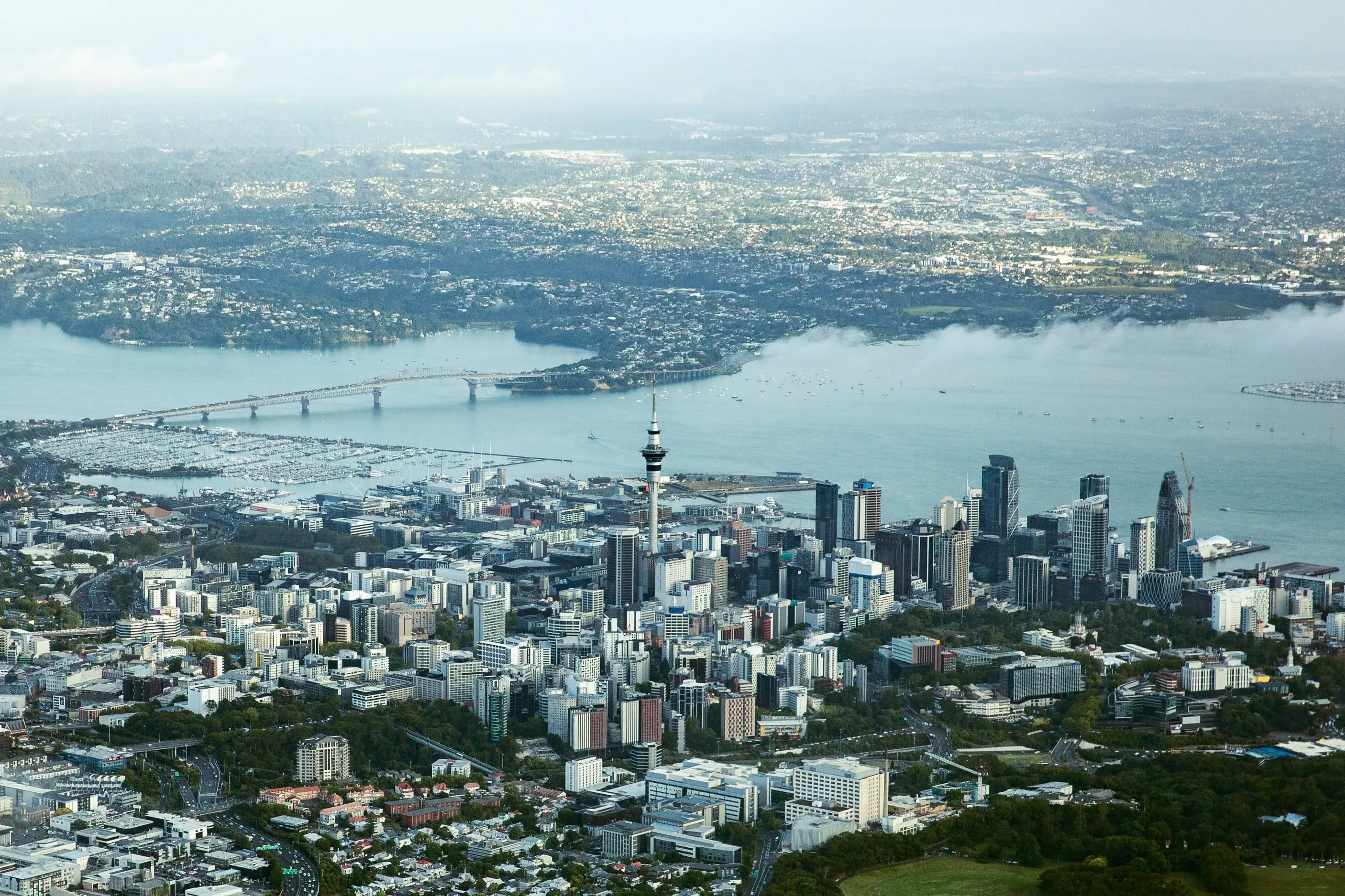 Under current rules, some parts of Auckland\\'s centre are capped at 72.5 metres in building height, and others at 35 metres. Photo: RNZ