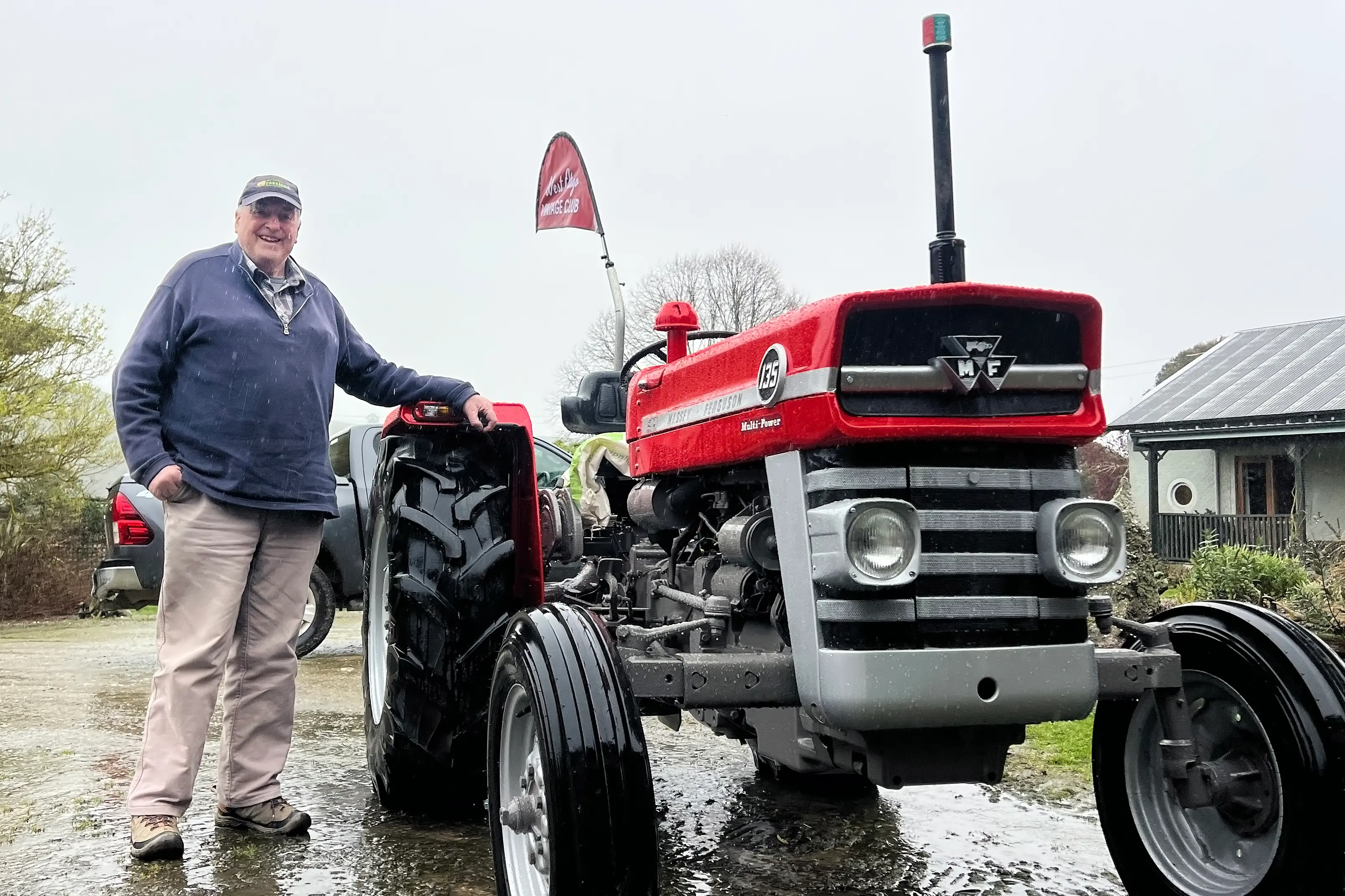 Massey Muster coordinator Peter Macdougall stands beside his restored 1976 Massey Ferguson 135, ahead of Cromwell\\'s bid to plough through Ireland\\'s world record. Photo: Carys Trotter