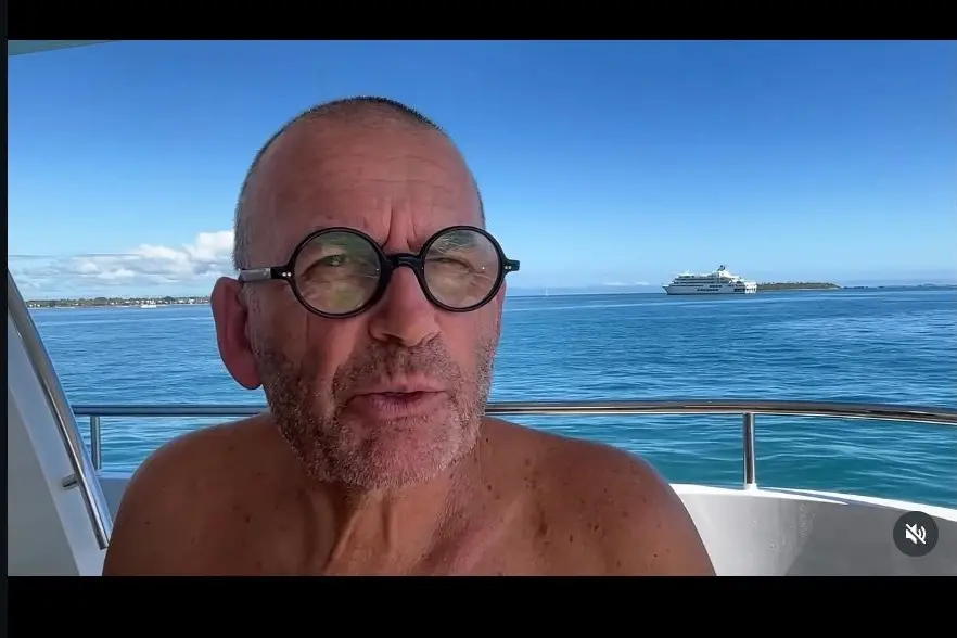 All at sea with the ocean-going Paul Henry. Photo: Instagram