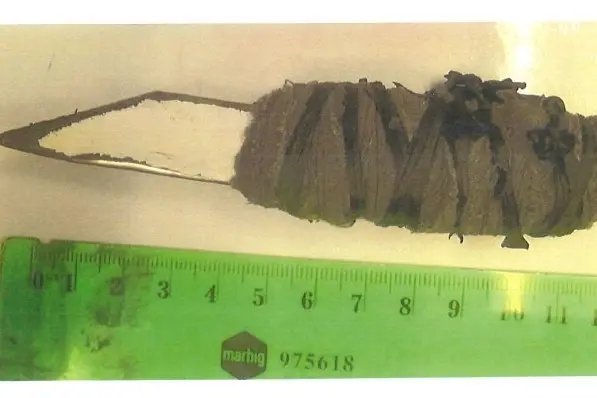 The shank Rheinen Knowles used to attack a Corrections officer at OCF.