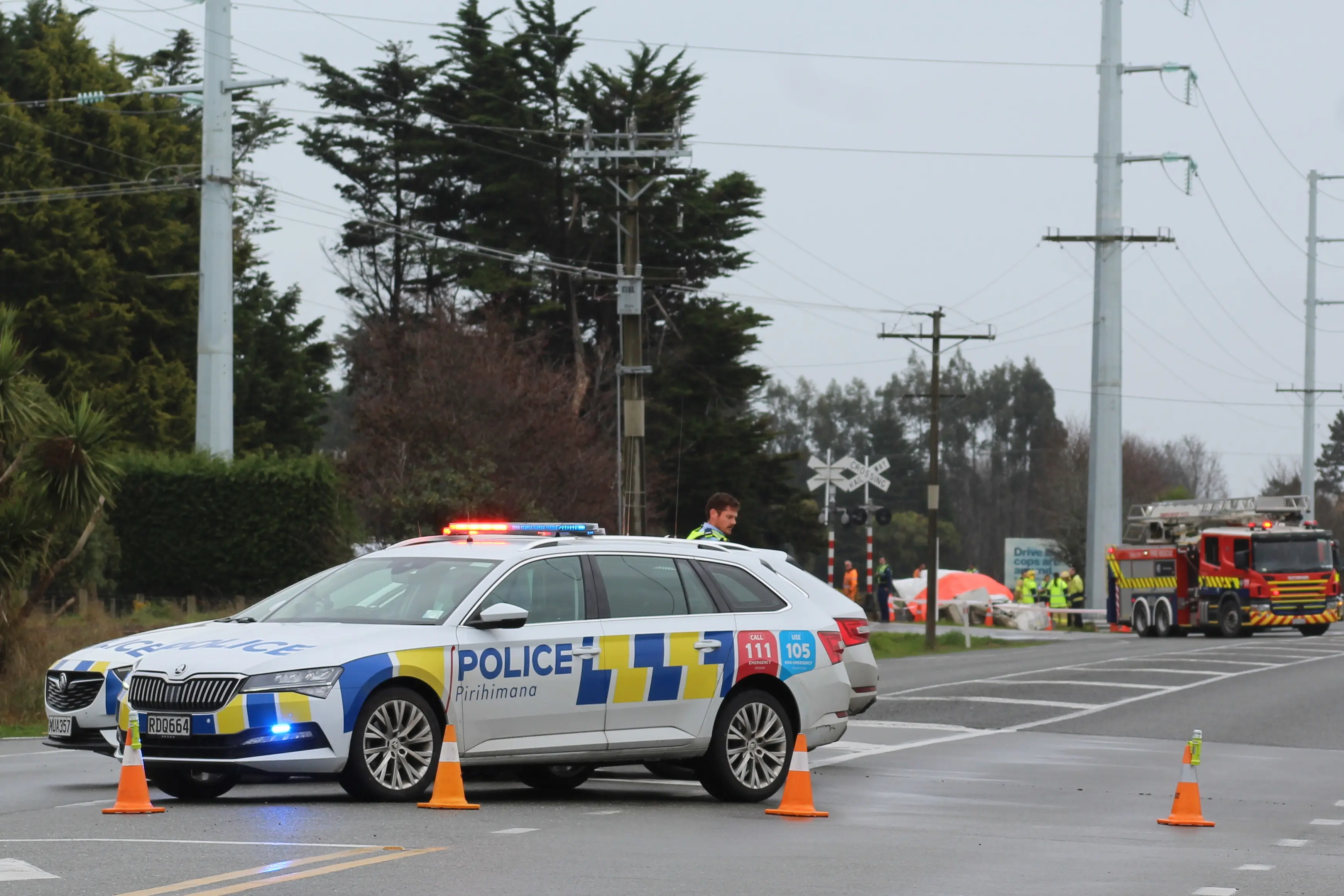 One dead after crash between car and train in Invercargill