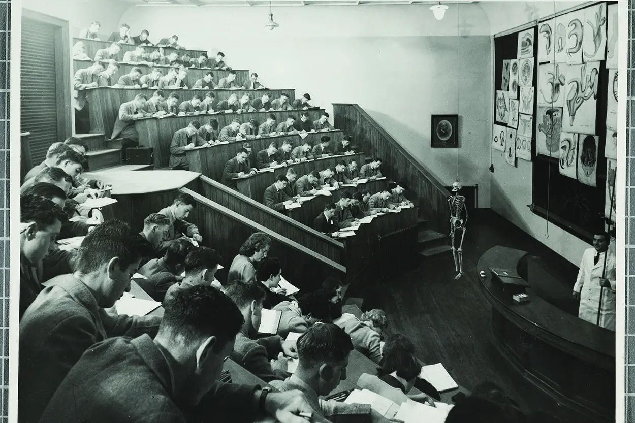 Who should be at medical school? A long-standing conundrum in 1949, as it is now. Photo: Hocken Collections