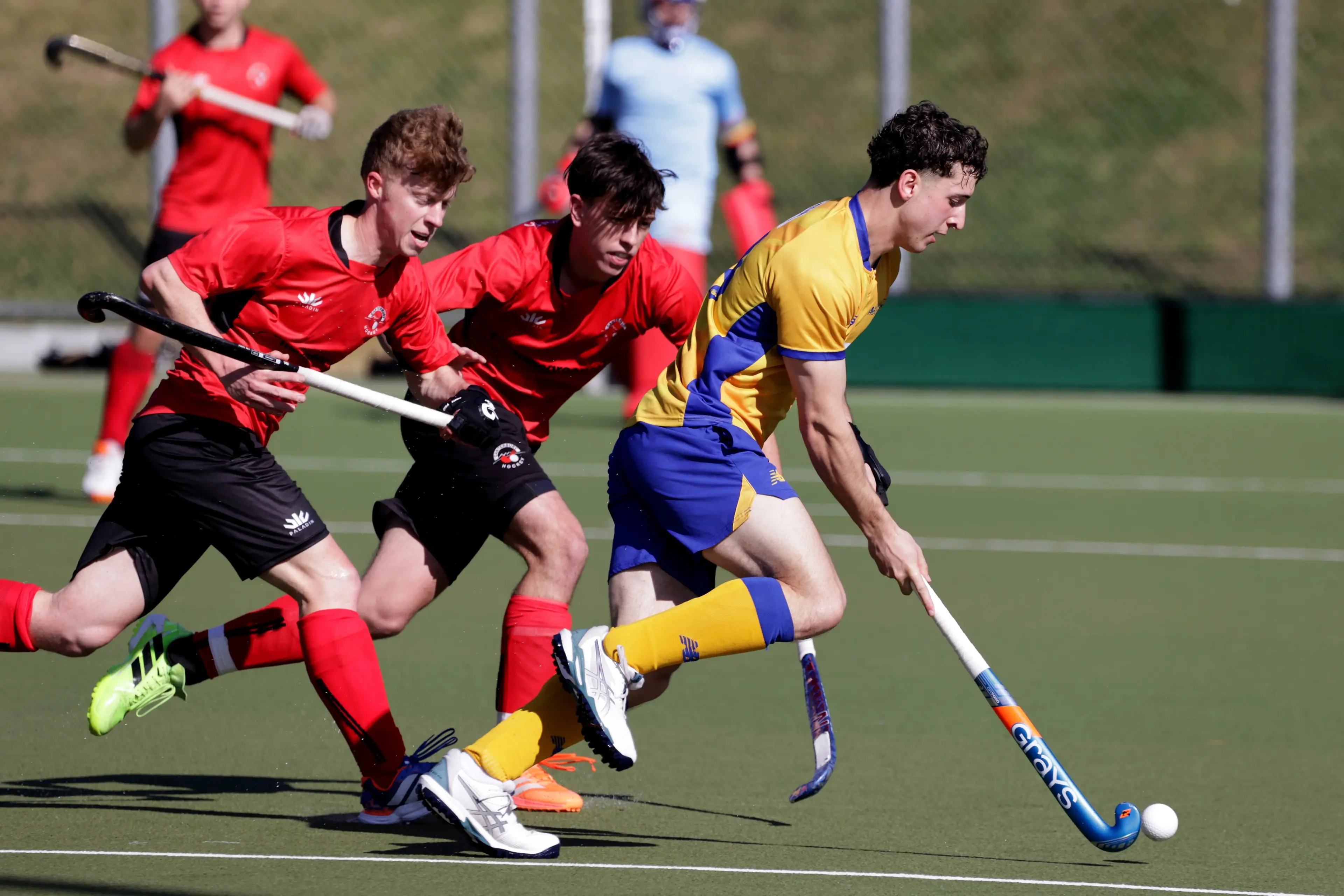 Otago\\'s Daniel Torr in action during the NHC. Photo: Dave Lintott/lintottphoto.co.nz