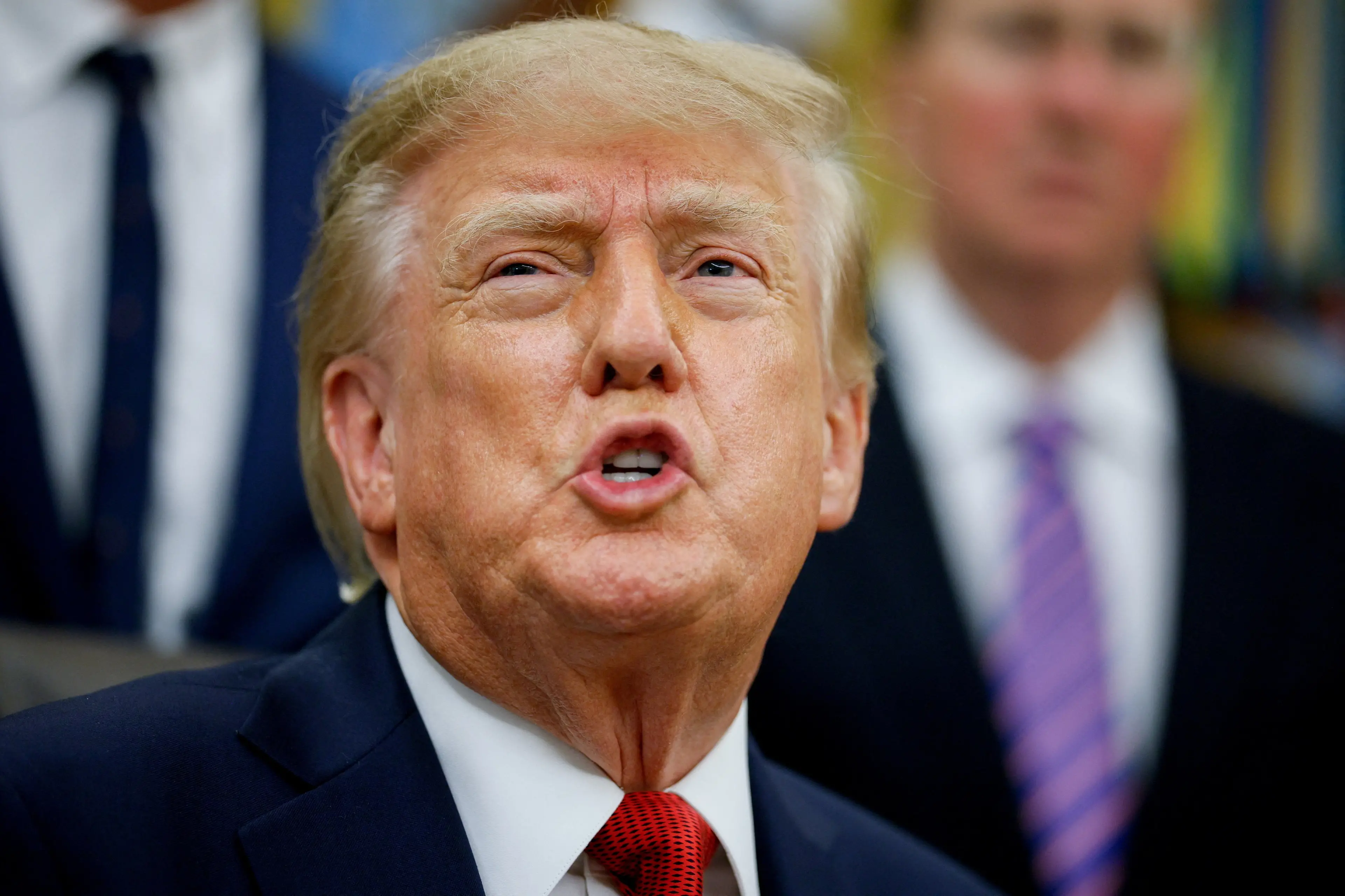 <p>US President Donald Trump in the White House. Photo: Reuters</p>\\n