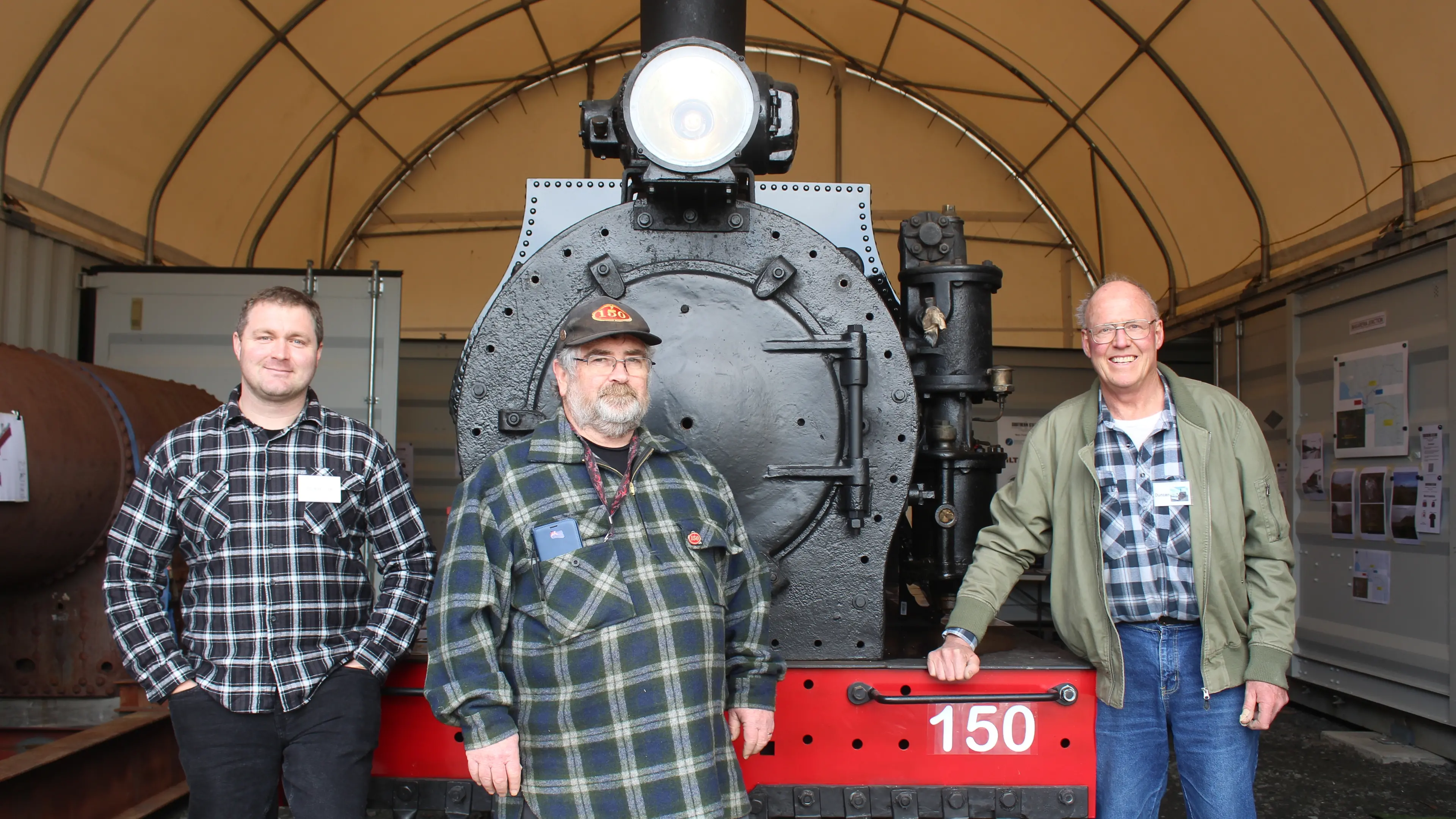 Old locomotive almost ready to chug again