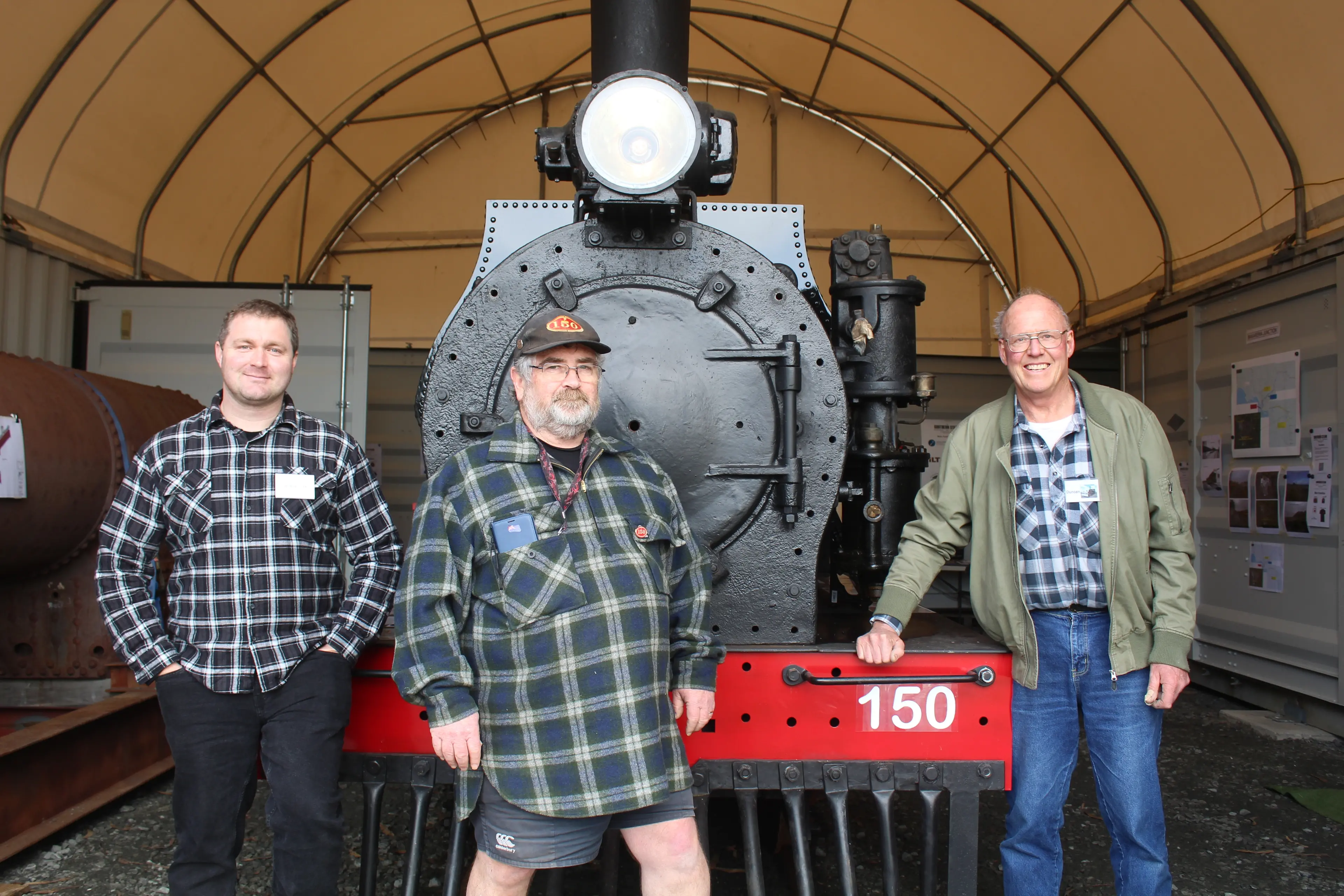 Old locomotive almost ready to chug again