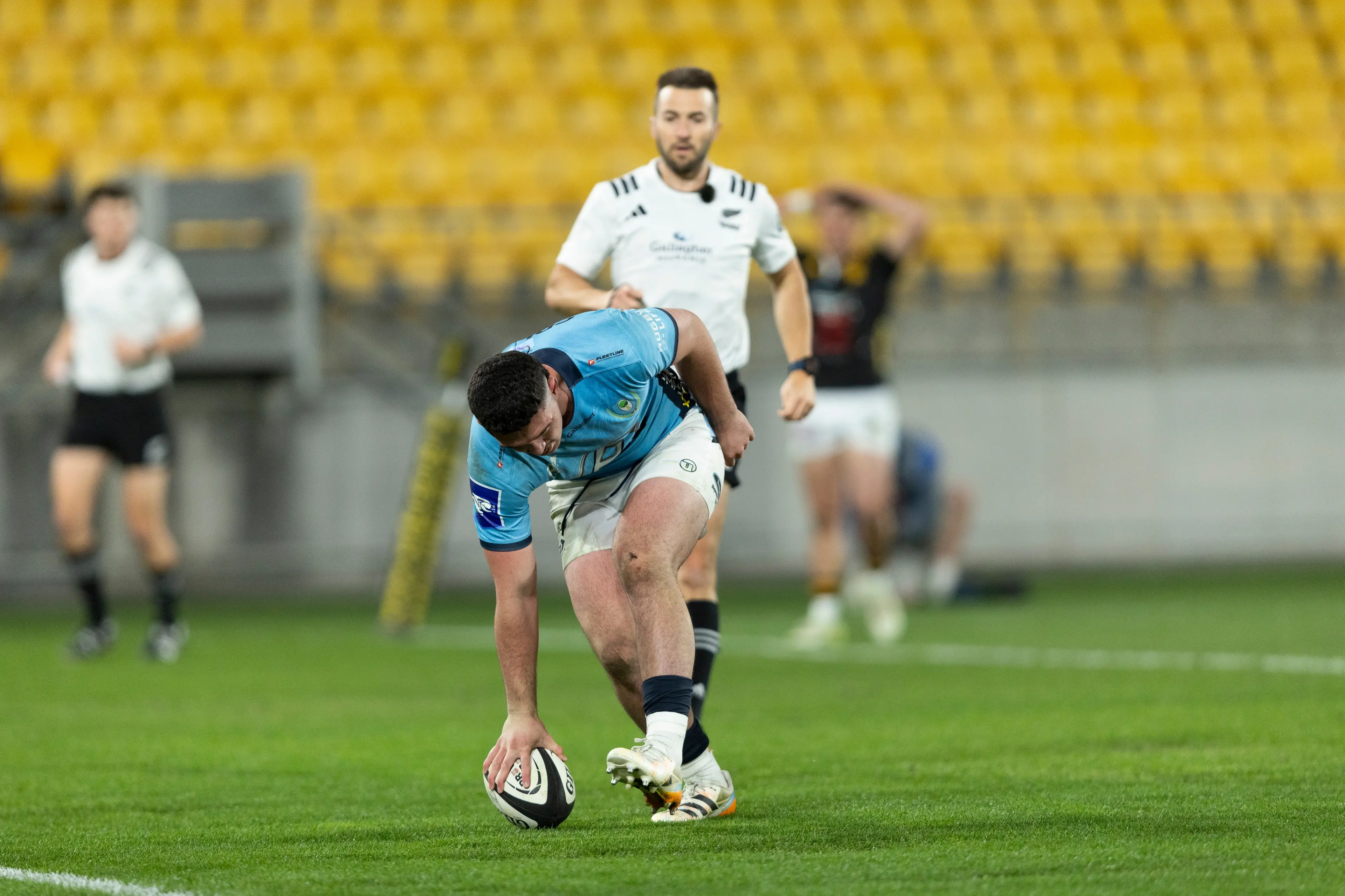 Centre Reuben Stewart scores another try for Northland against Wellington on Saturday. Photo: NZ Rugby/Smartframe