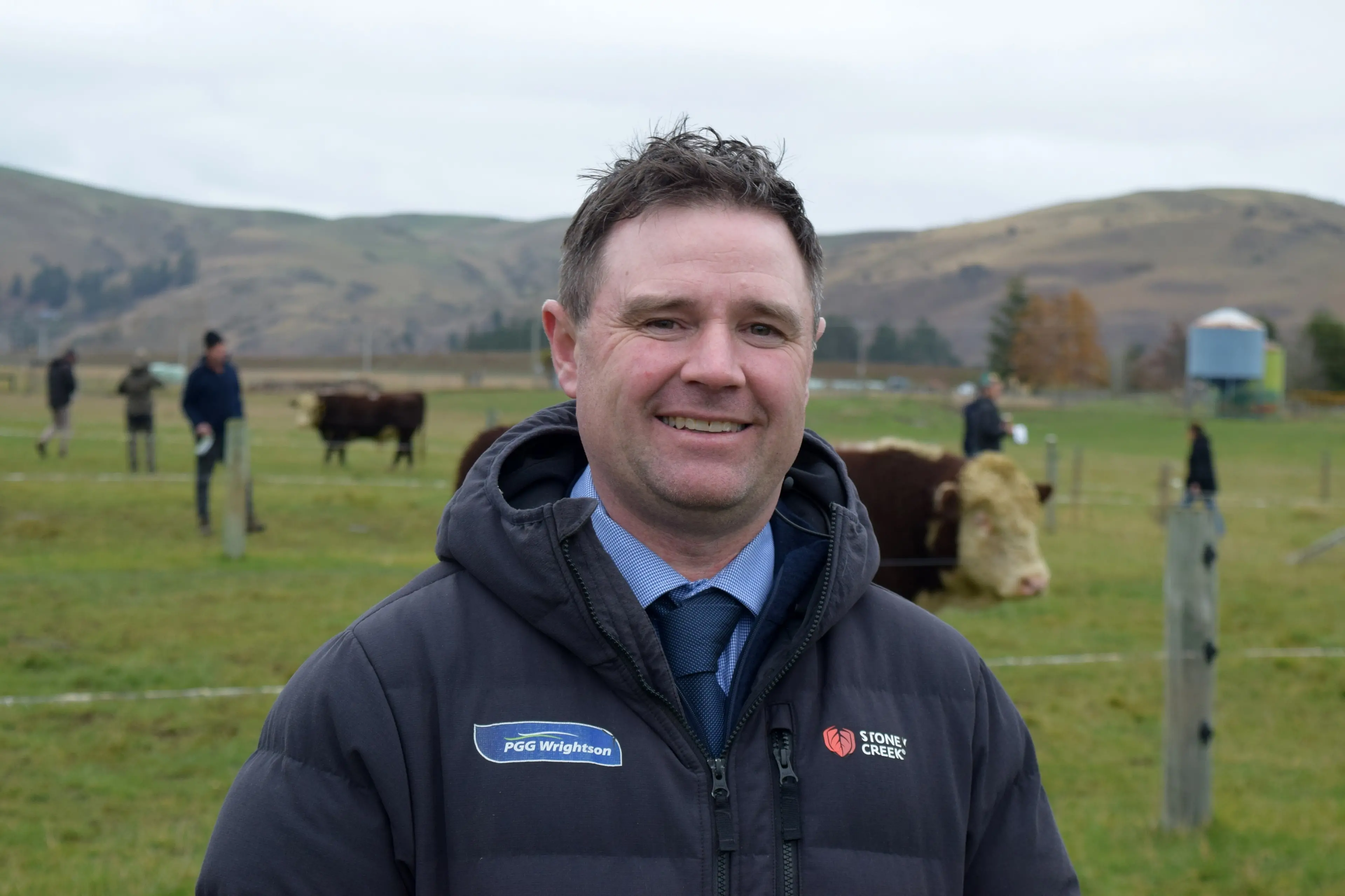 PGG Wrightson national genetics manager Callum McDonald, of Invercargill, says confidence in the beef industry is lifting spring bull sale prices compared to last year. Photo: Shawn McAvinue