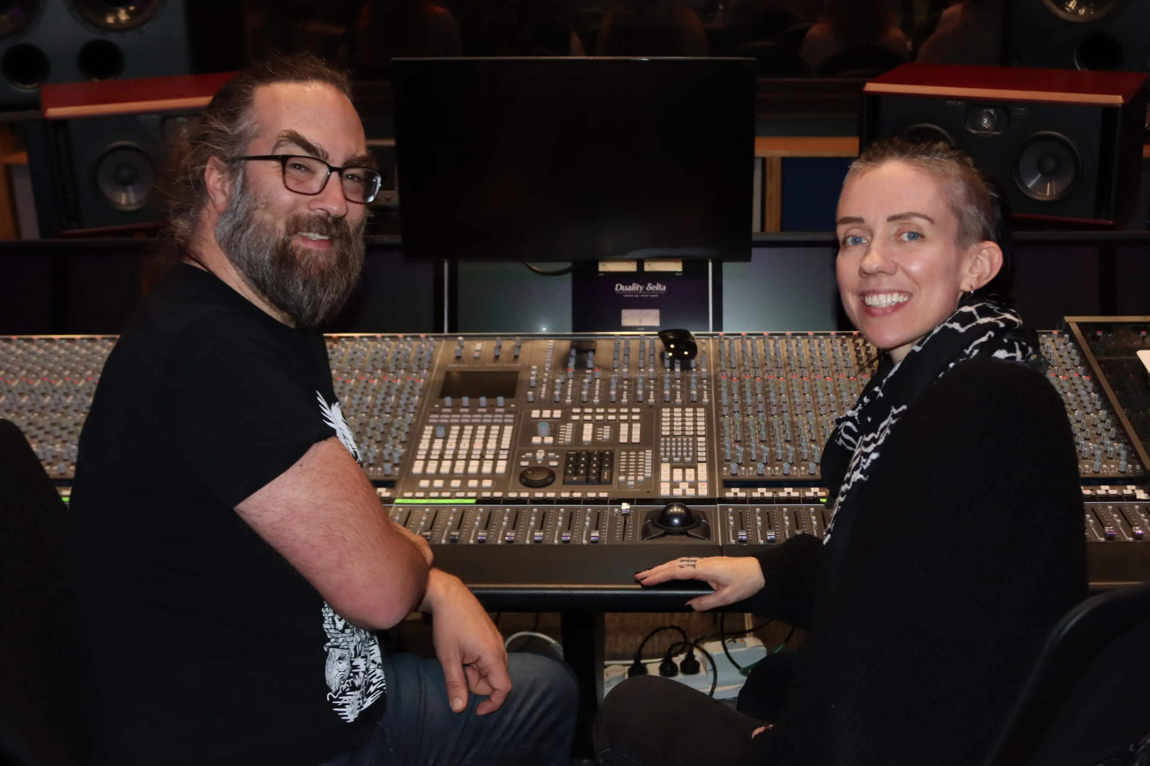 Looking forward to welcoming all to the Behind The Music symposium are Hugh Harlow (left) and Dr Fairleigh Gilmour. Photo: Sam Henderson