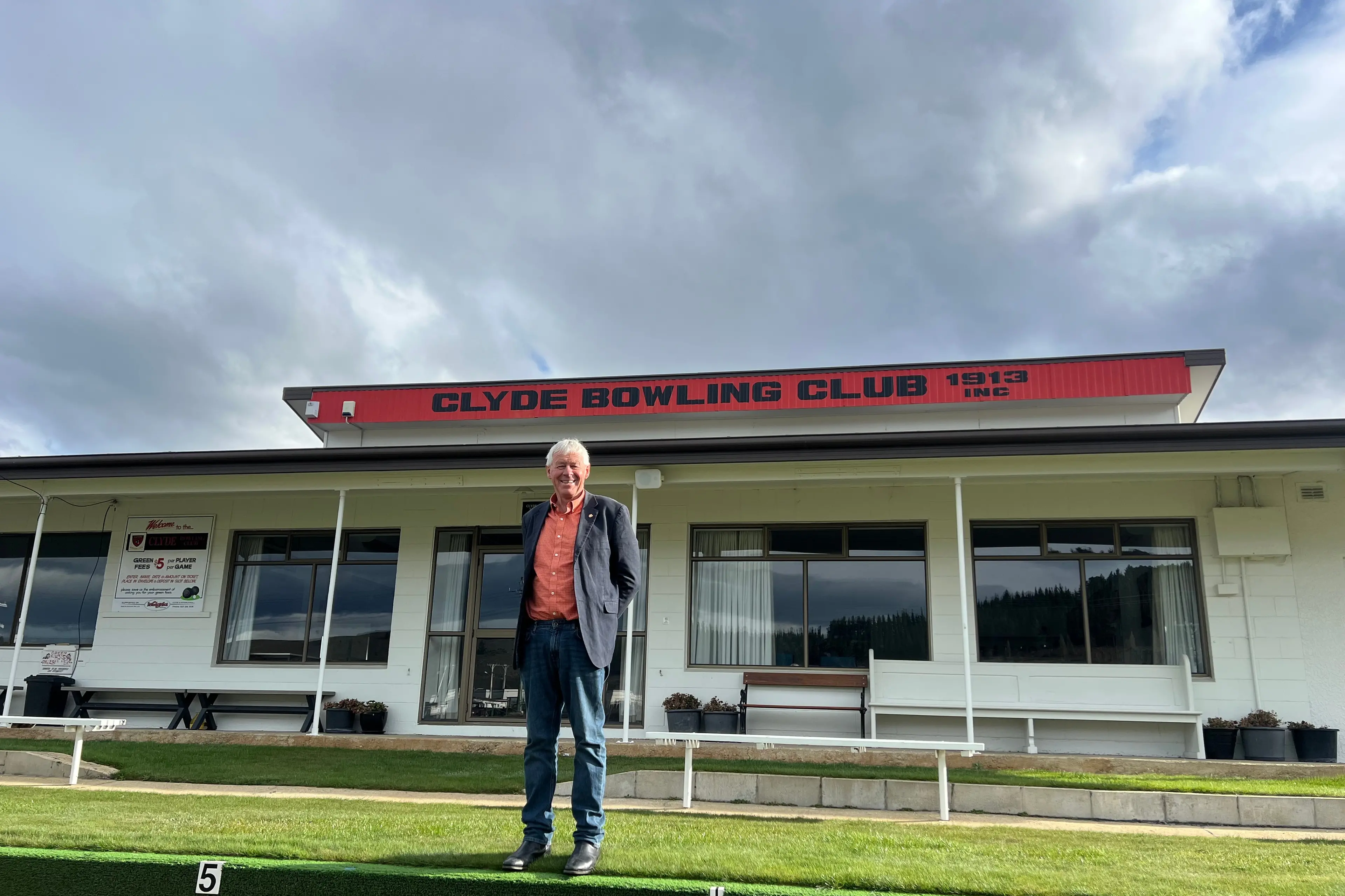 \"An exciting time\" for Clyde Bowling Club president Tony Lepper said, pictured outside the club in Clyde, with the club receiving a $150,000 grant from Otago Community Trust. Photo: Carys Trotter