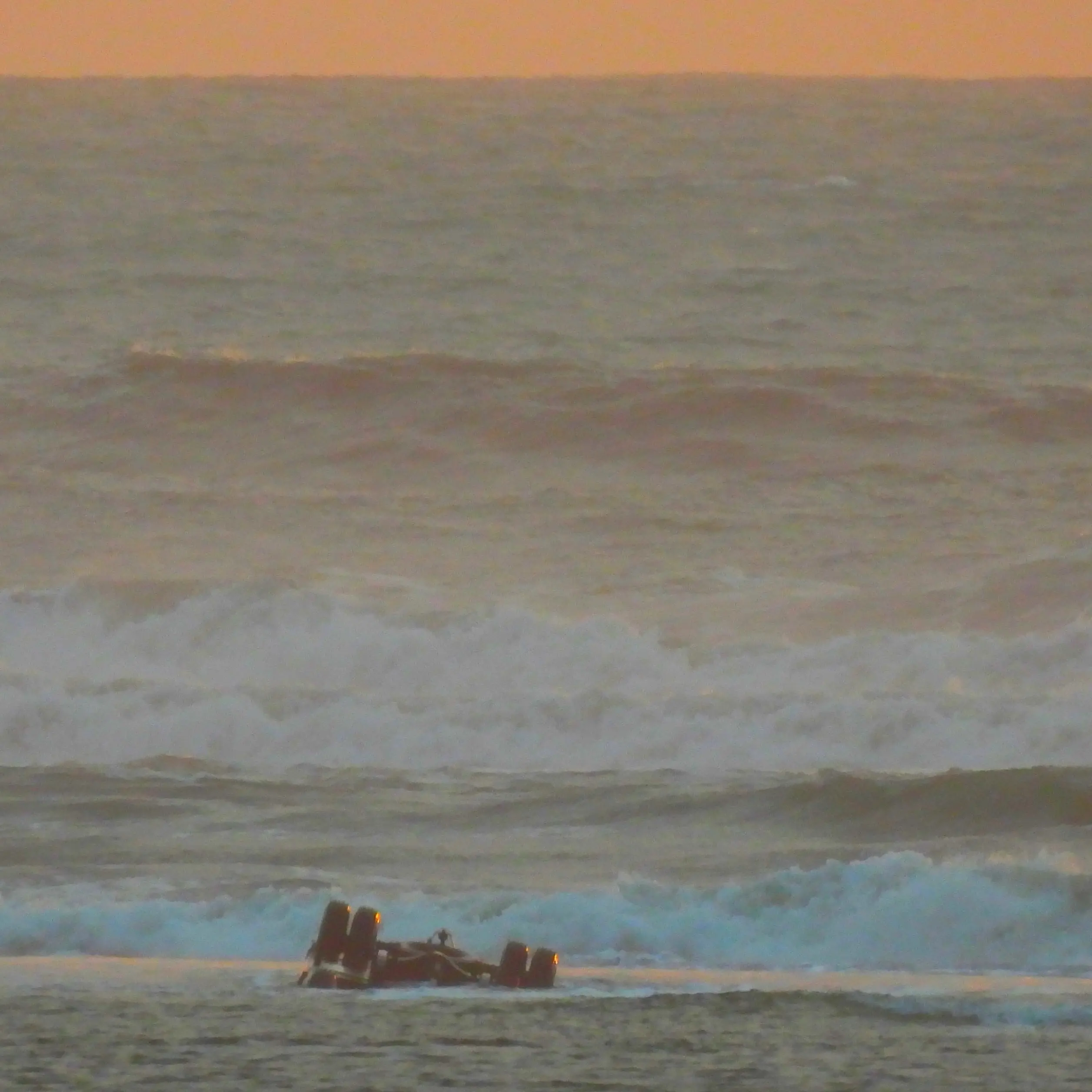 Bus reappears on West Coast beach