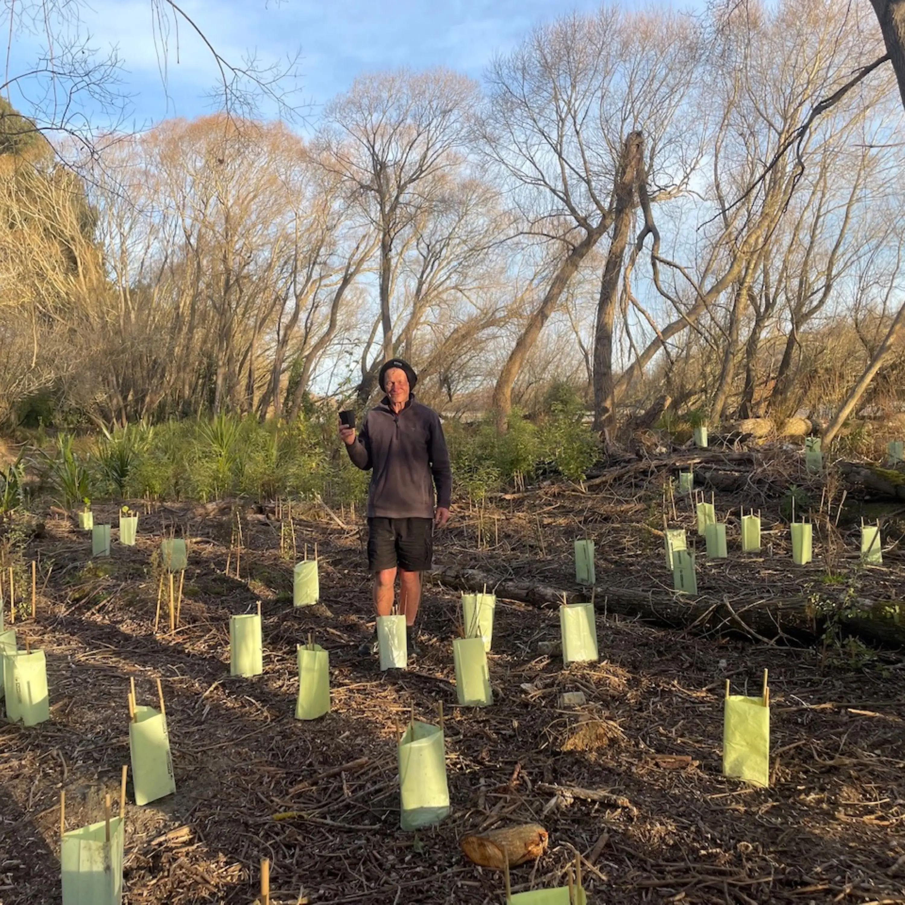 River trail planting project extends