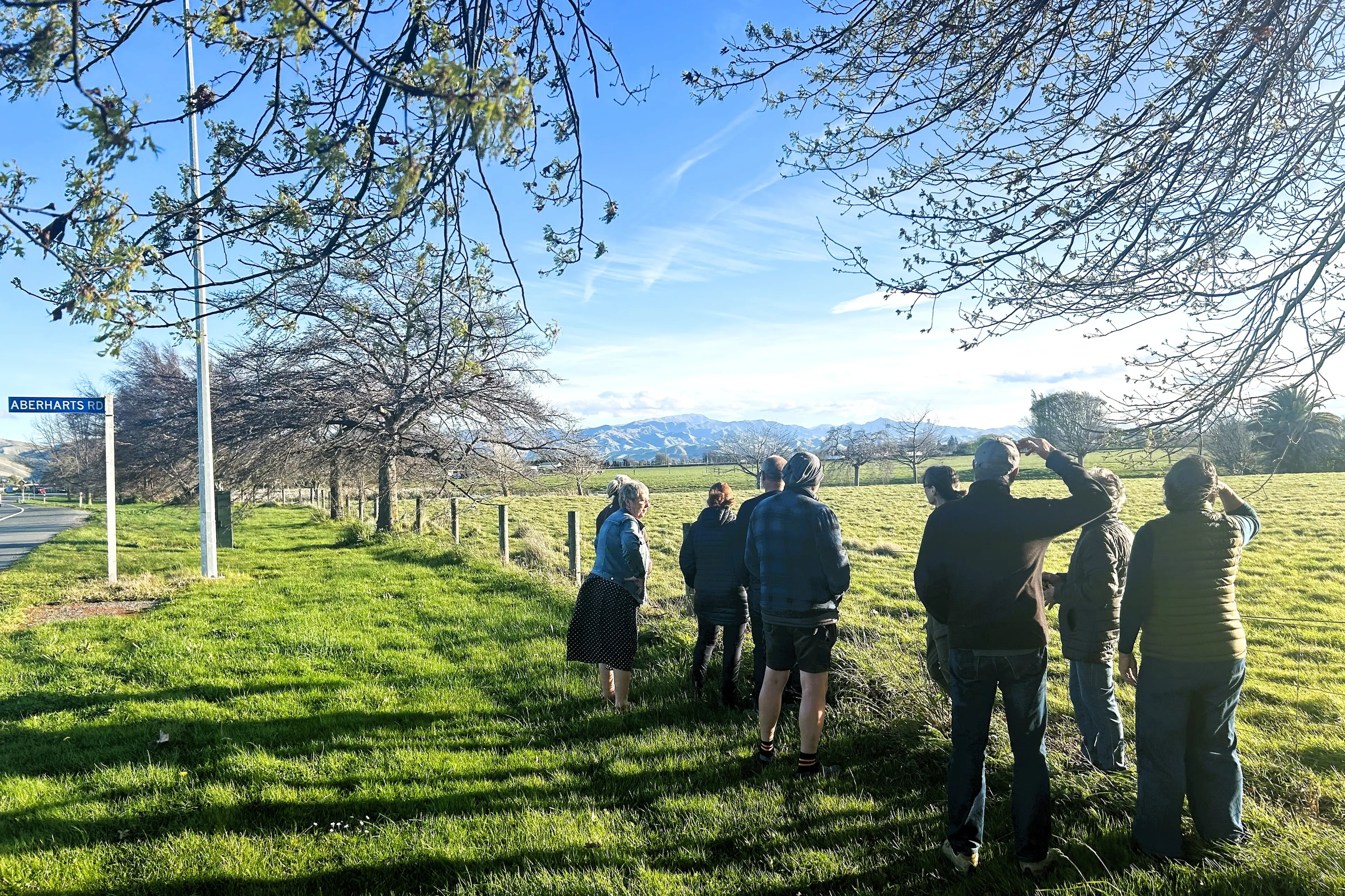Group members say they are not anti-solar farms but question the suitability of the roadside site. Photo: Supplied