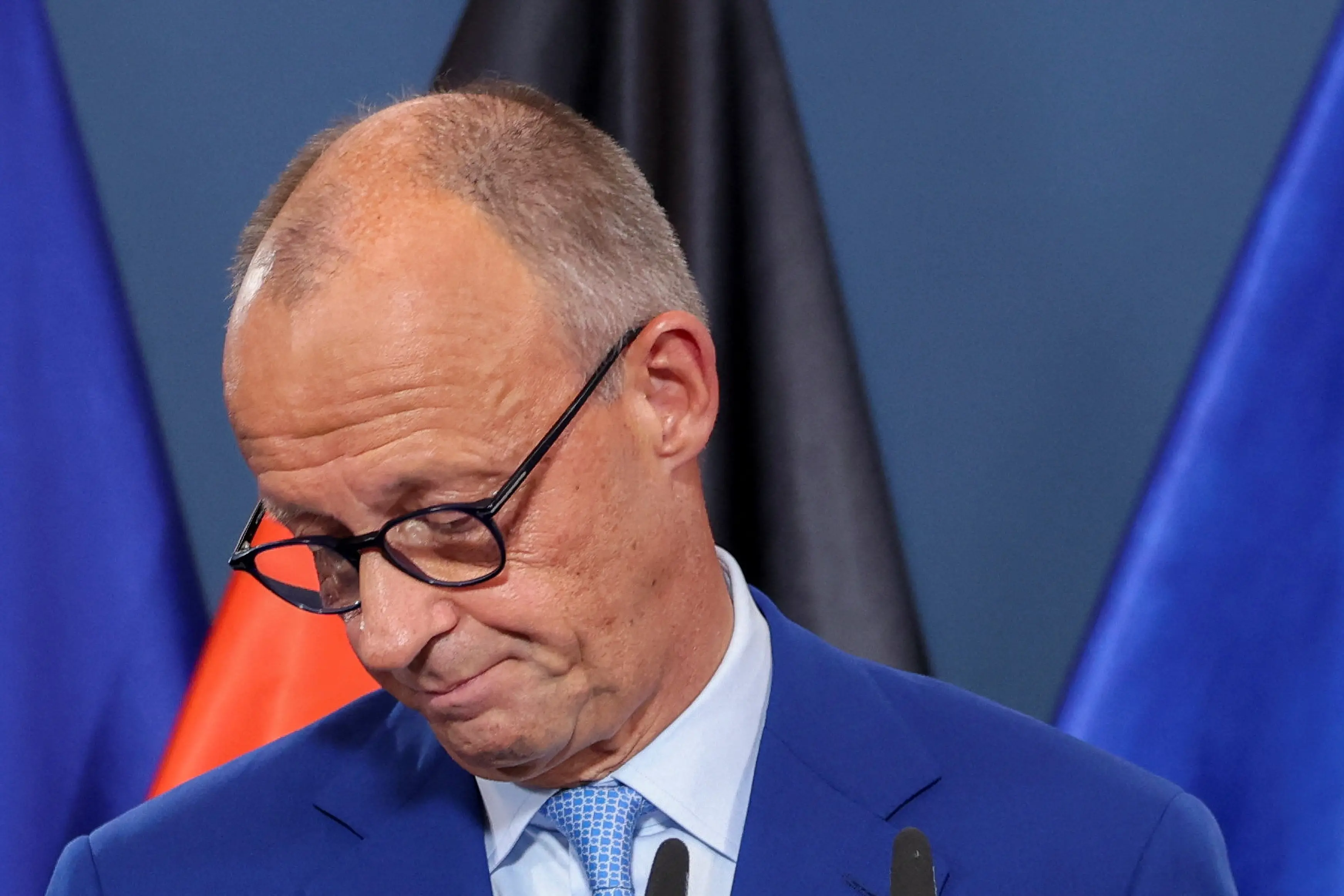 Elected last year on a promise of reforms to return Germany\\'s stagnant economy to growth, Chancellor Friedrich Merz has struggled to win over voters. Photo: Reuters