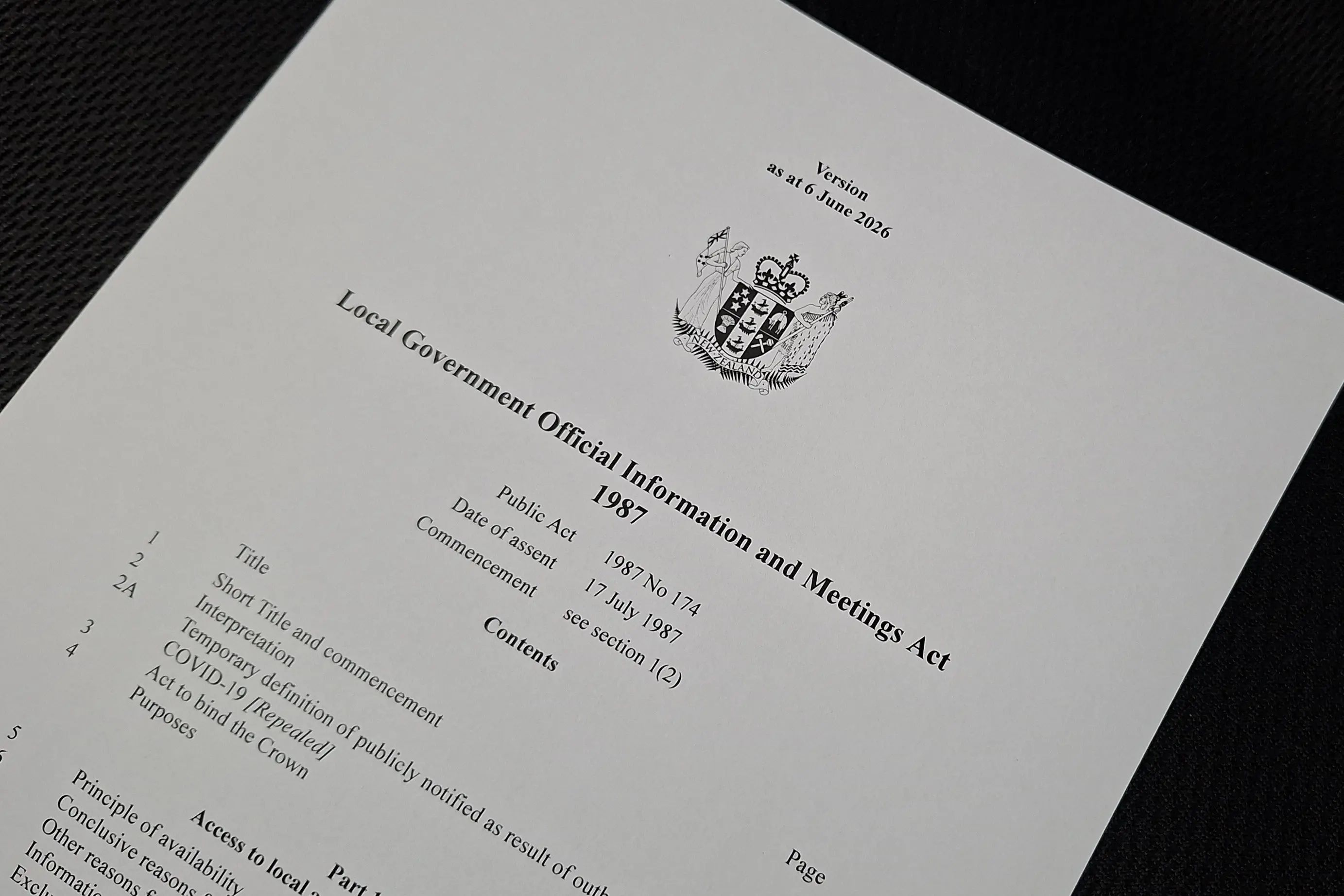 Information about the Local Government Information and Meetings Act can be found on the Invercargill City Council\\'s website. Photo: File
