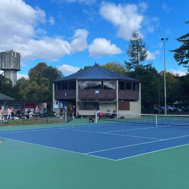 Tennis club stalwarts face off in court