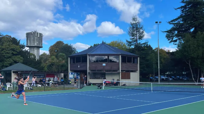 Tennis club stalwarts face off in court