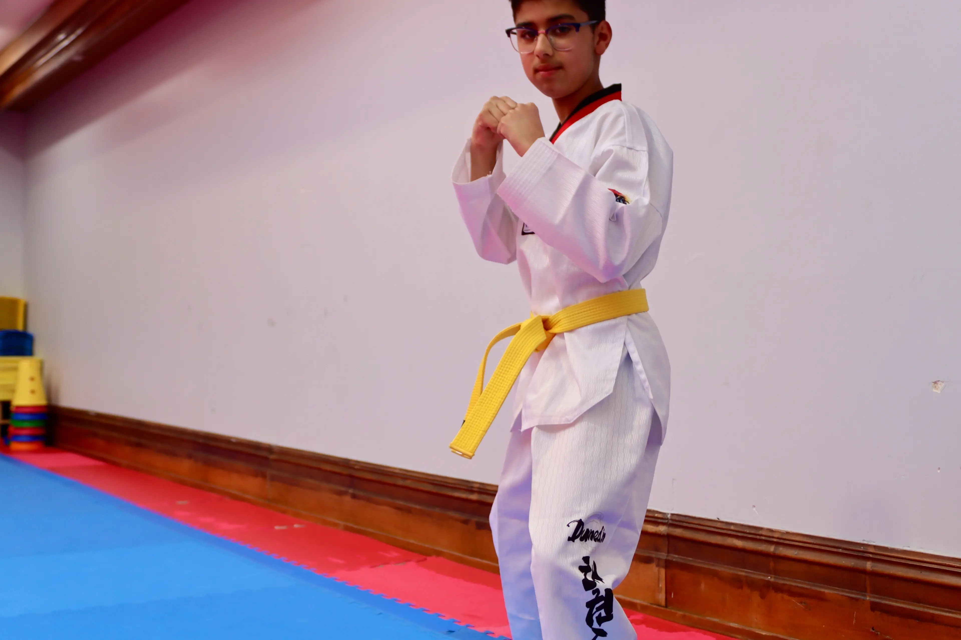 Muaaz Asrar is not letting his visual impairment slow him down. Photo: Sam Henderson