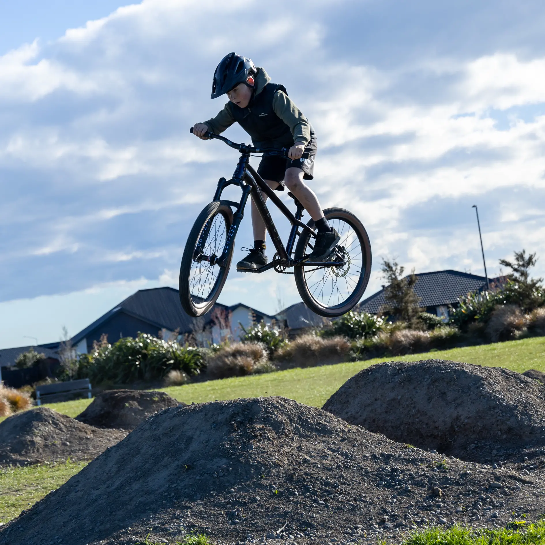 Bike jumps a dirty solution to park vandalism problem