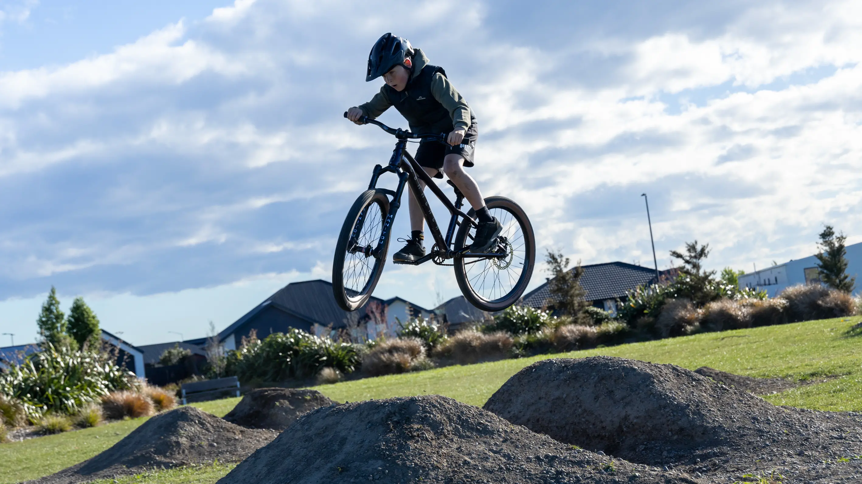 Bike jumps a dirty solution to park vandalism problem
