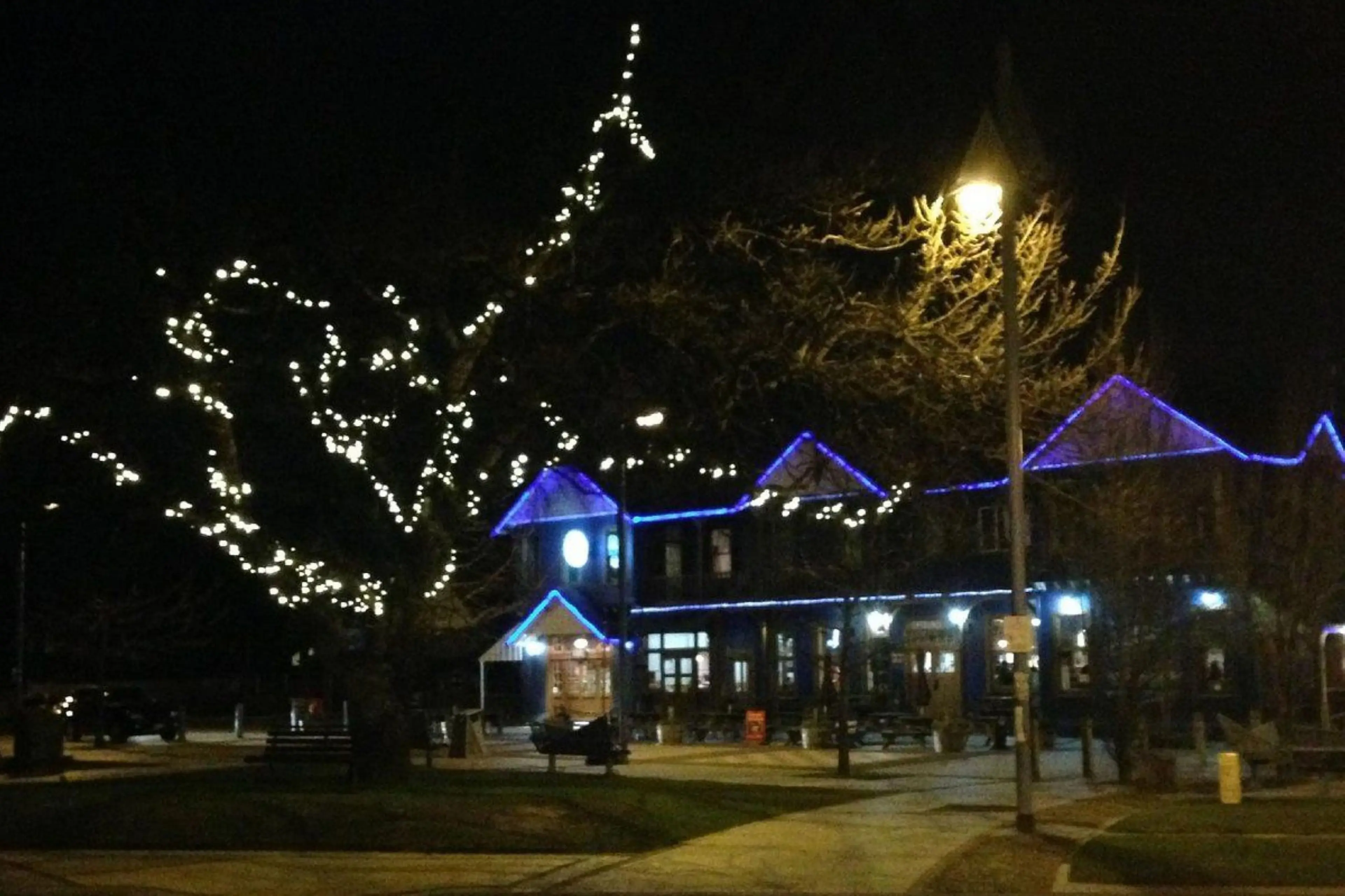 The Methven Lighting Project, delayed by miscommunication with EA Networks, is to install functional and decorative in-ground lighting throughout the town\\'s central business district. Photo: Supplied