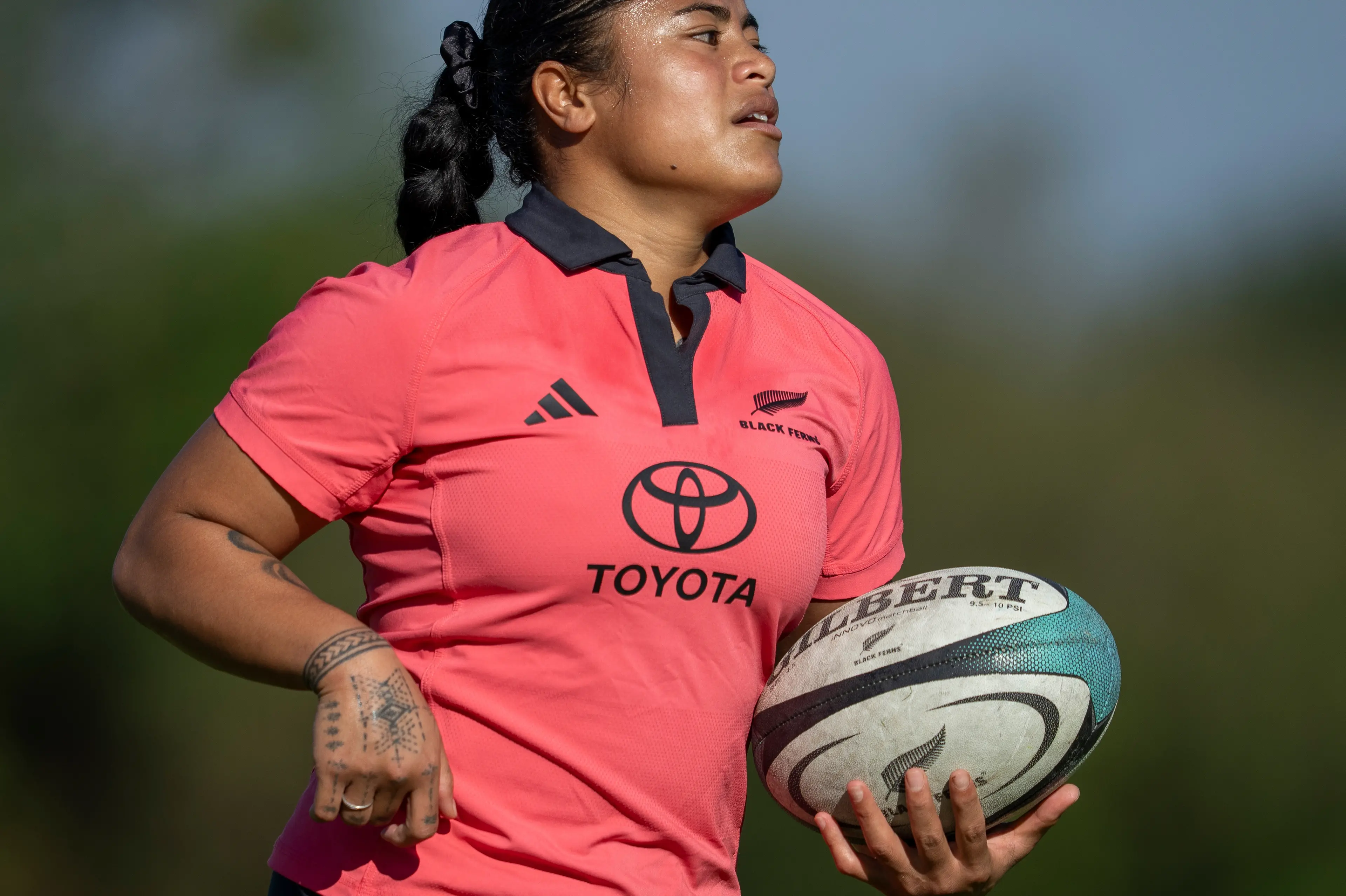 Ayesha Leti-I\\u2019iga and the Black Ferns are ready for the cauldron of Twickenham. Photo: NZ Rugby/Smartframe
