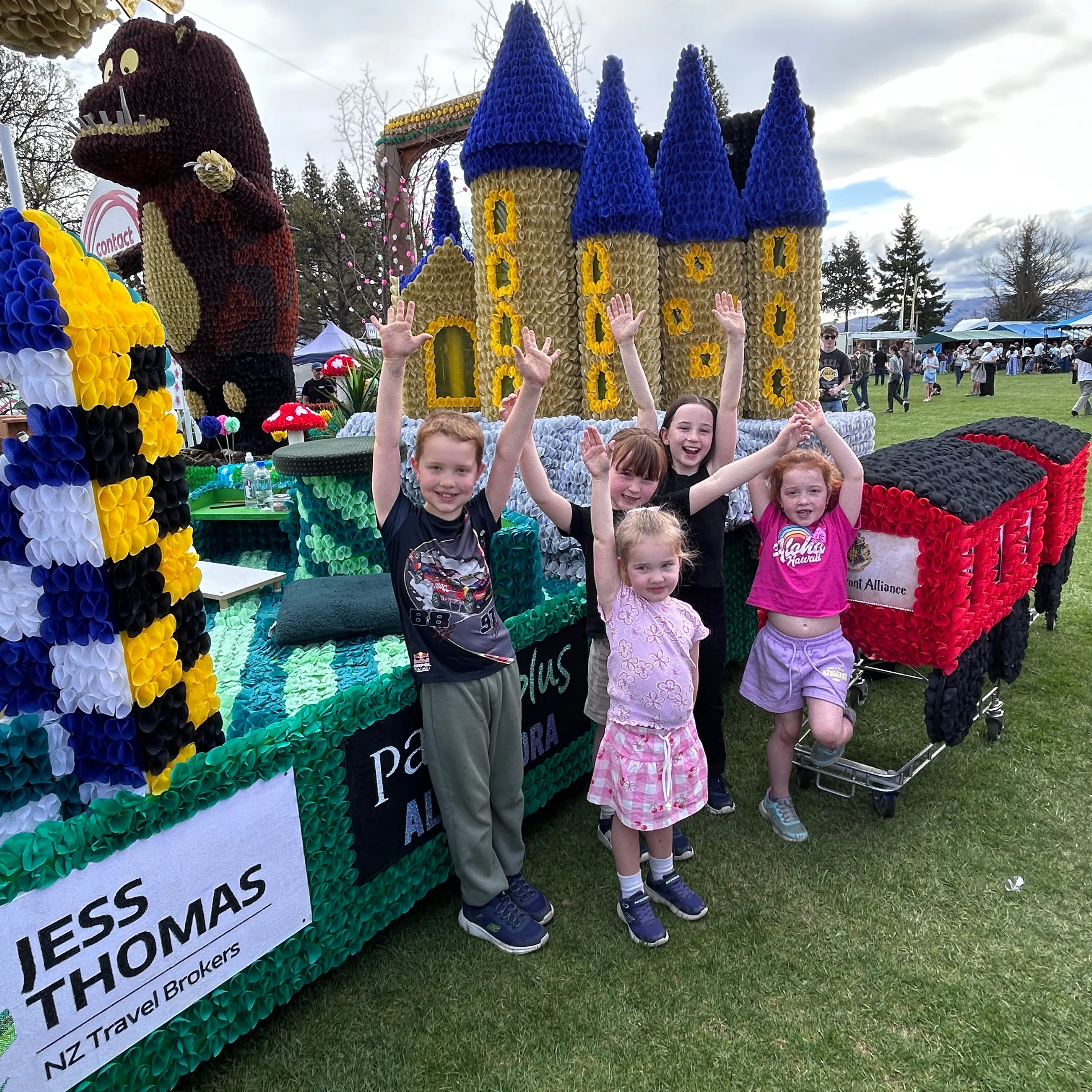 Floats, princesses and trucks bring Alexandra to a standstill