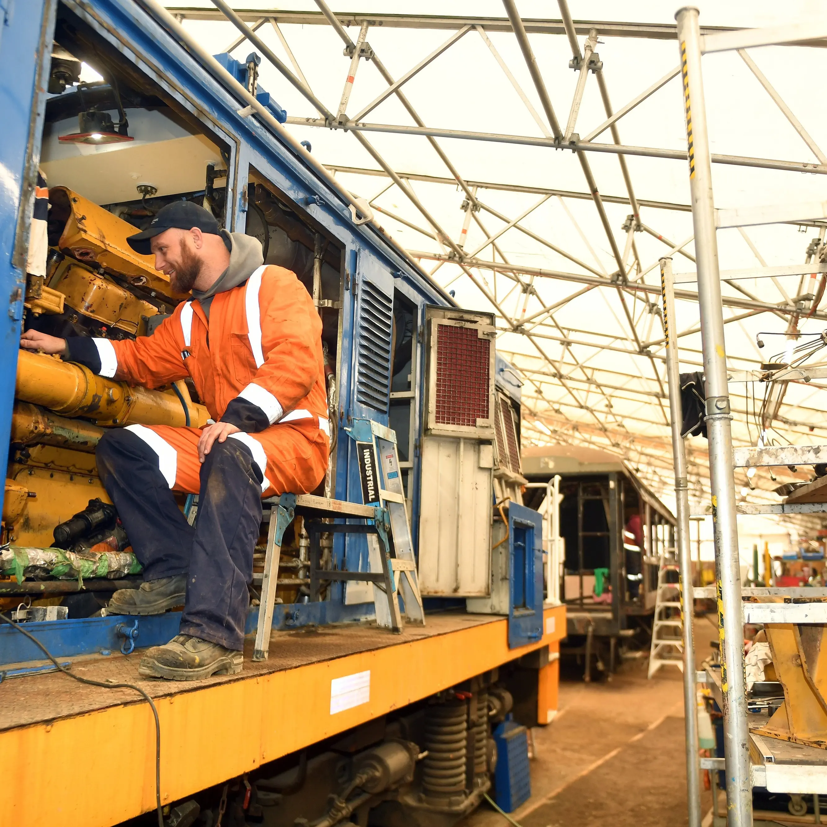 A tent is ok but we can do much better for rolling stock