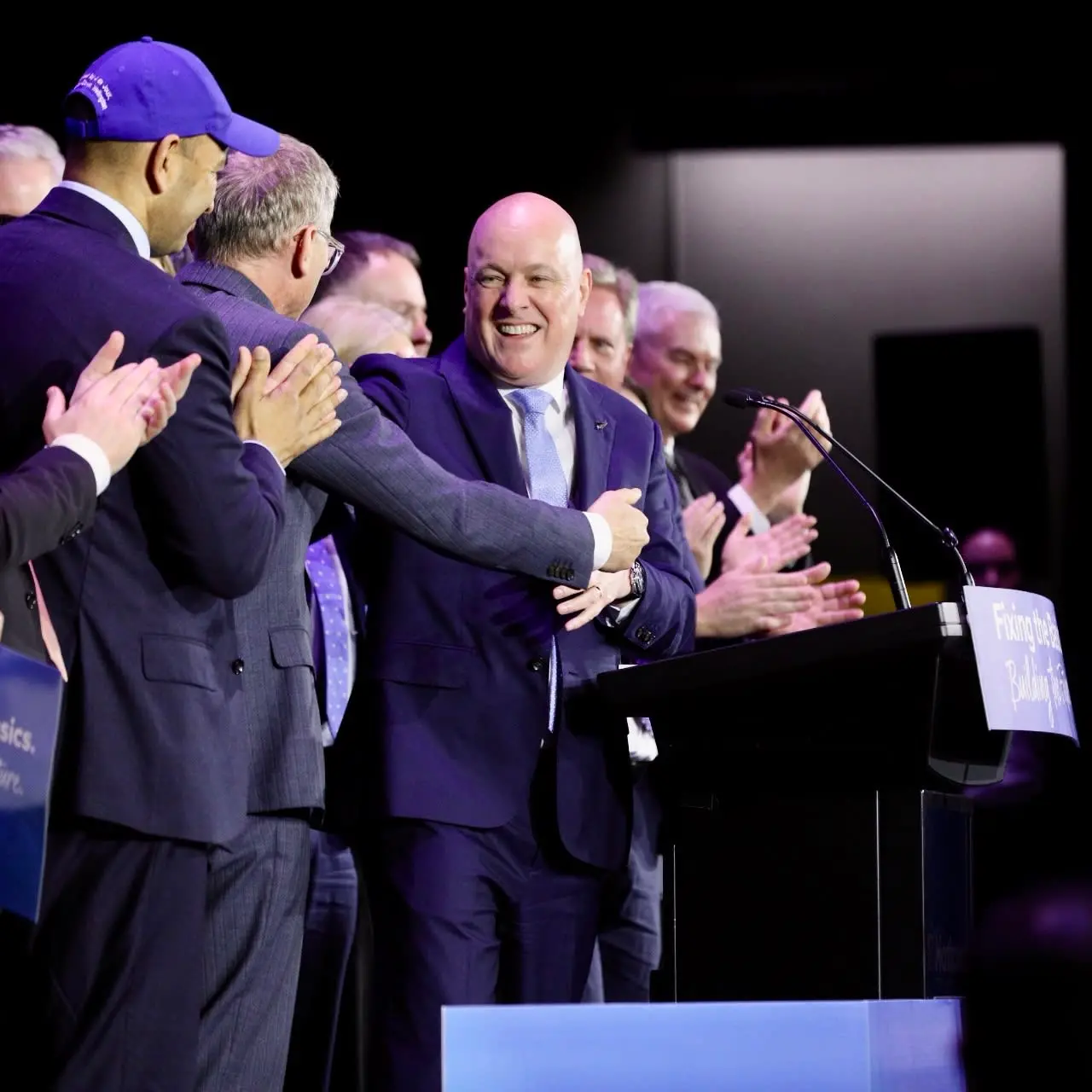 'Job isn't done': Luxon launches National's election campaign