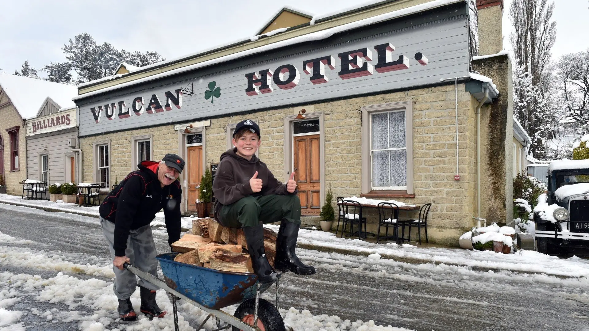 Snow exciting: wild weather welcome on surprise birthday trip
