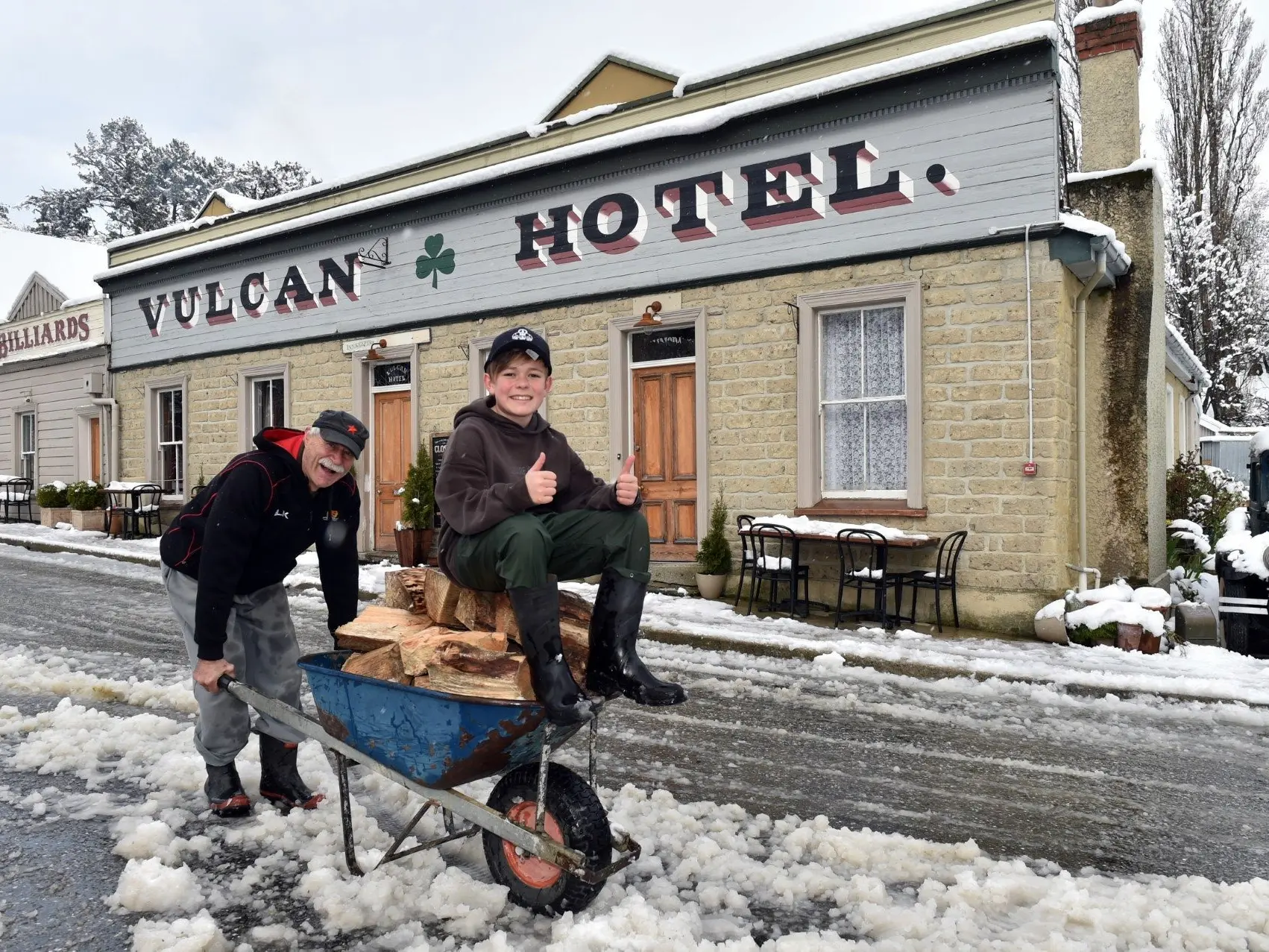 Snow exciting: wild weather welcome on surprise birthday trip
