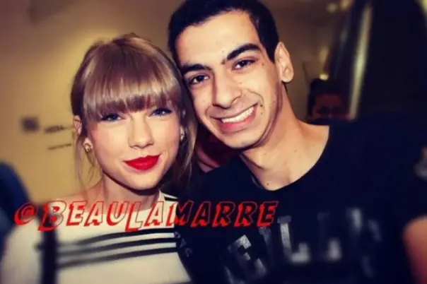 Beau Lamarre-Condon, who is on trial for double murder, poses with Taylor Swift in 2014. Photo: Instagram