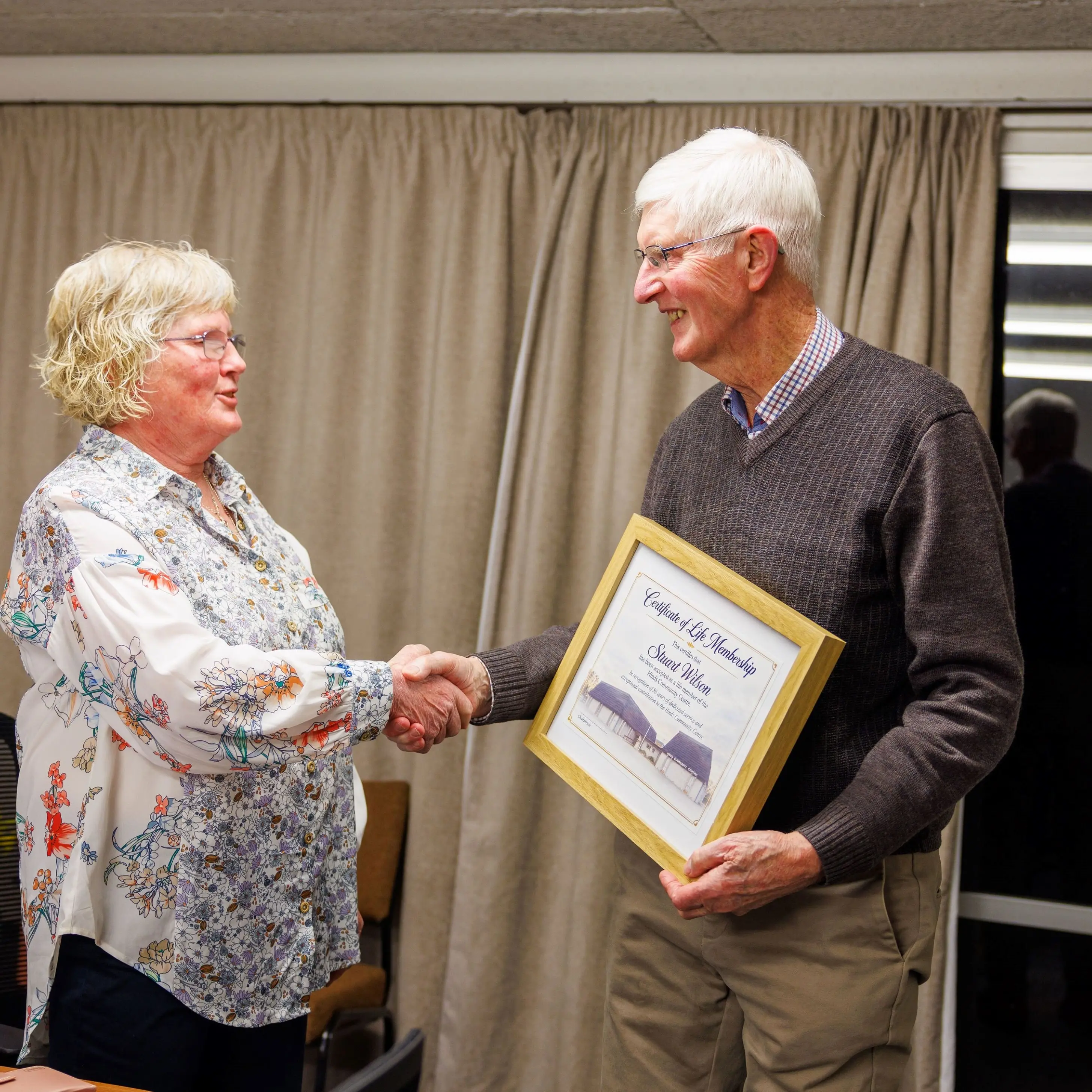 Life membership for five decades service at Hinds
