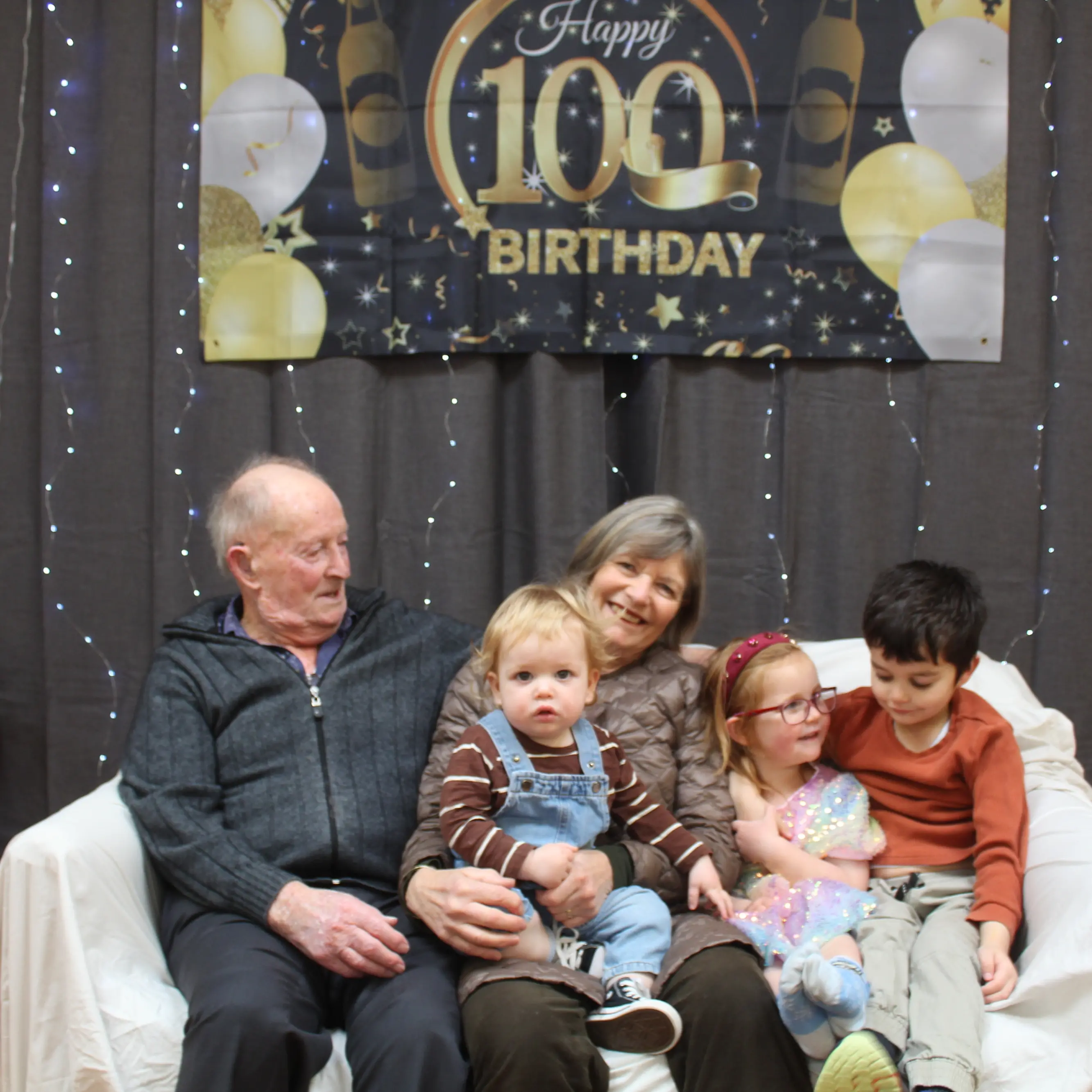 Retired farmer celebrates 100-year milestone with four generations of family