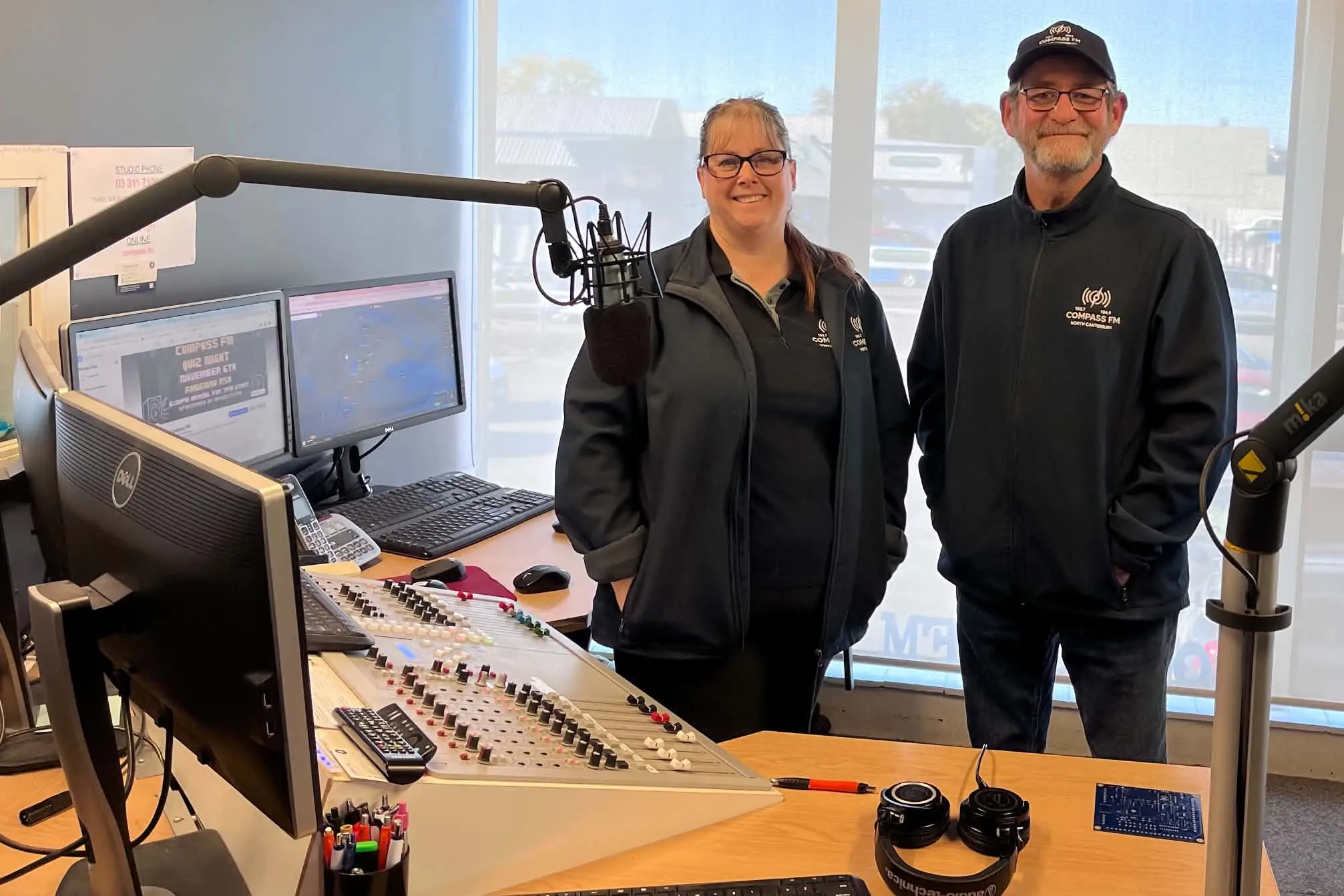 Community focus . . . Stephanie McDonald, Compass FM Station manager, and Kerry Treymane, content and music director. Photo: Supplied