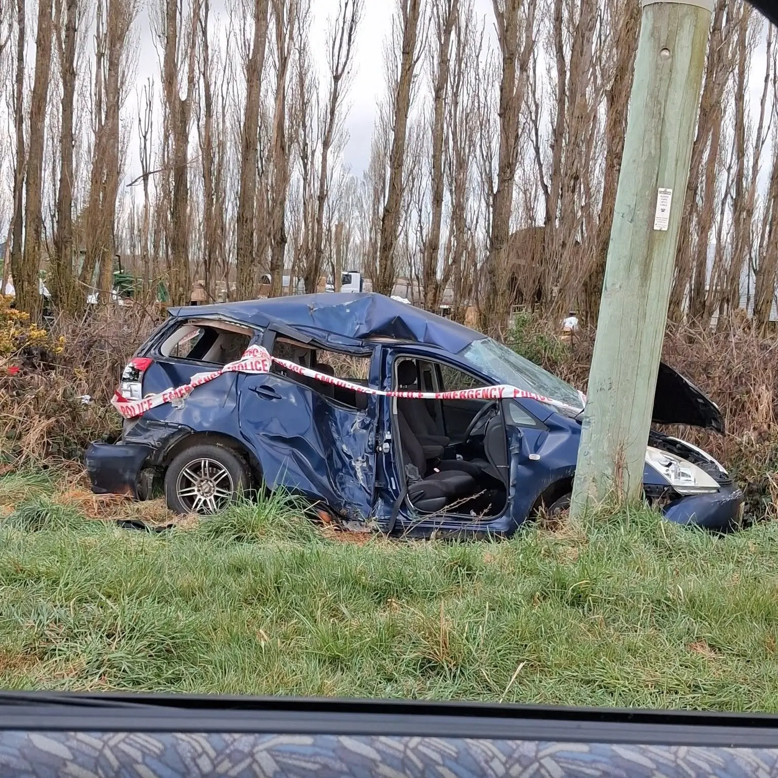 ‘Incredibly lucky’ escape for motorist and passengers after crash caused power cut