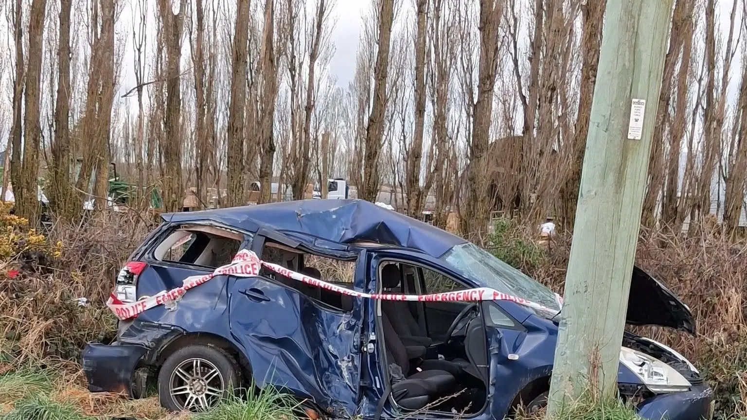 ‘Incredibly lucky’ escape for motorist and passengers after crash caused power cut