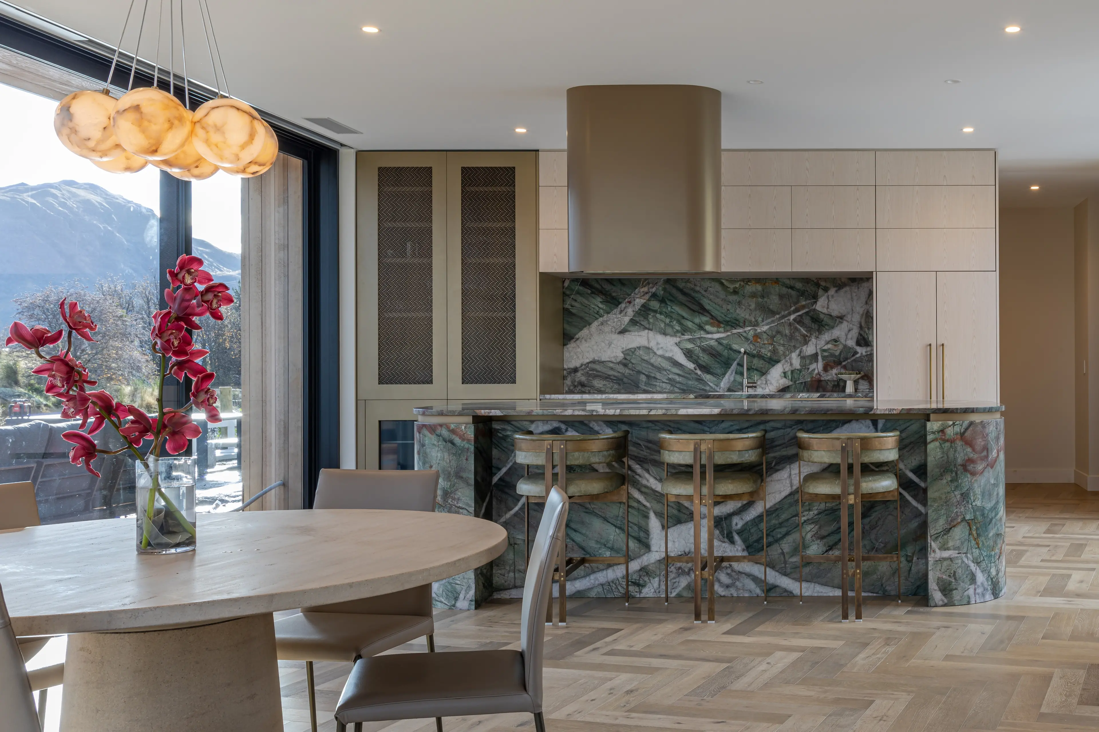 Nationally-recognised: Queenstown interior designer Carmen Hubber, of Hub Design, won two national awards for this Kelvin Peninsula kitchen. Photo: Supplied