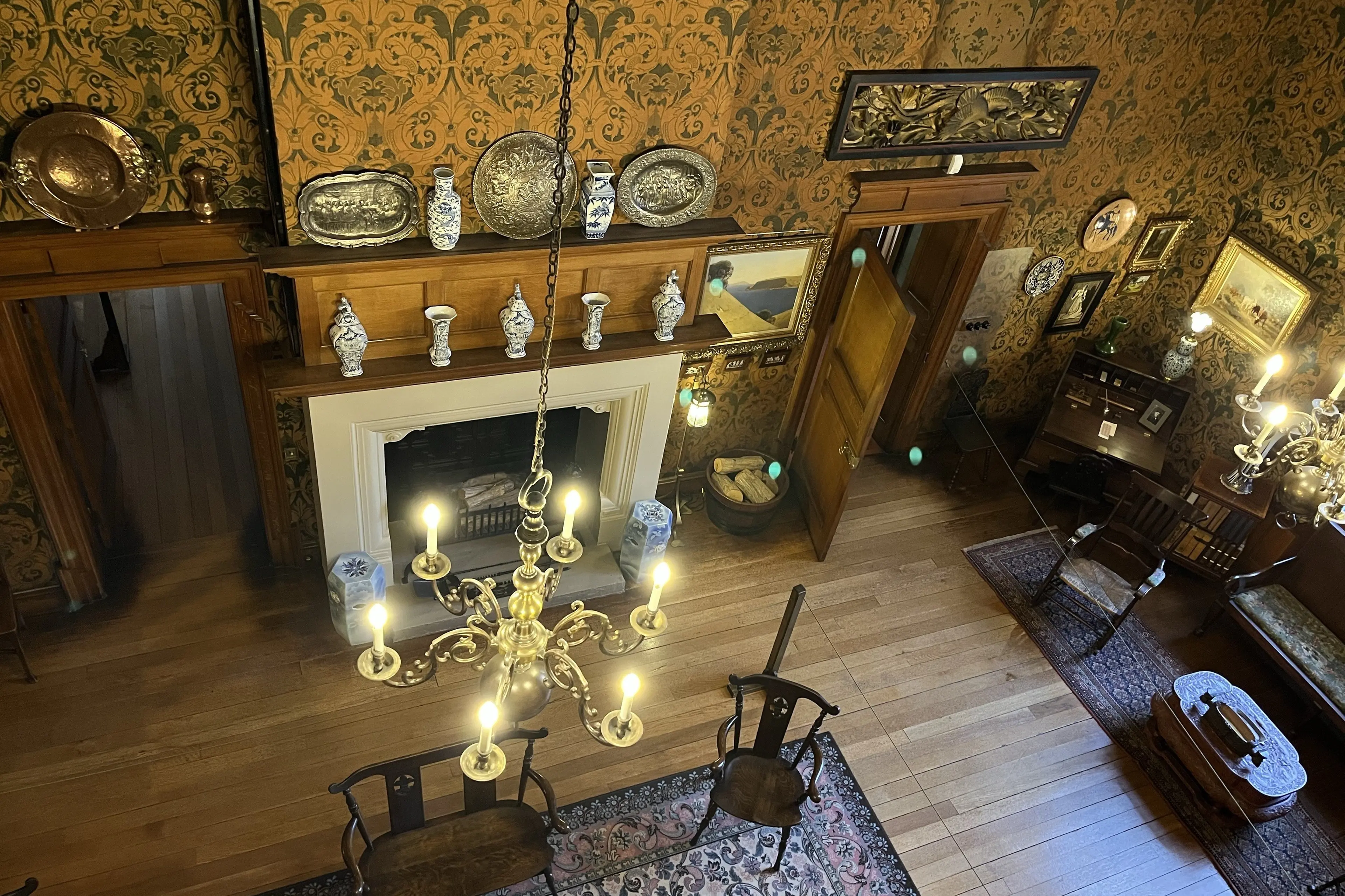The lights are back on at Olveston as an extensive electrical upgrade nears completion. Photo: Supplied