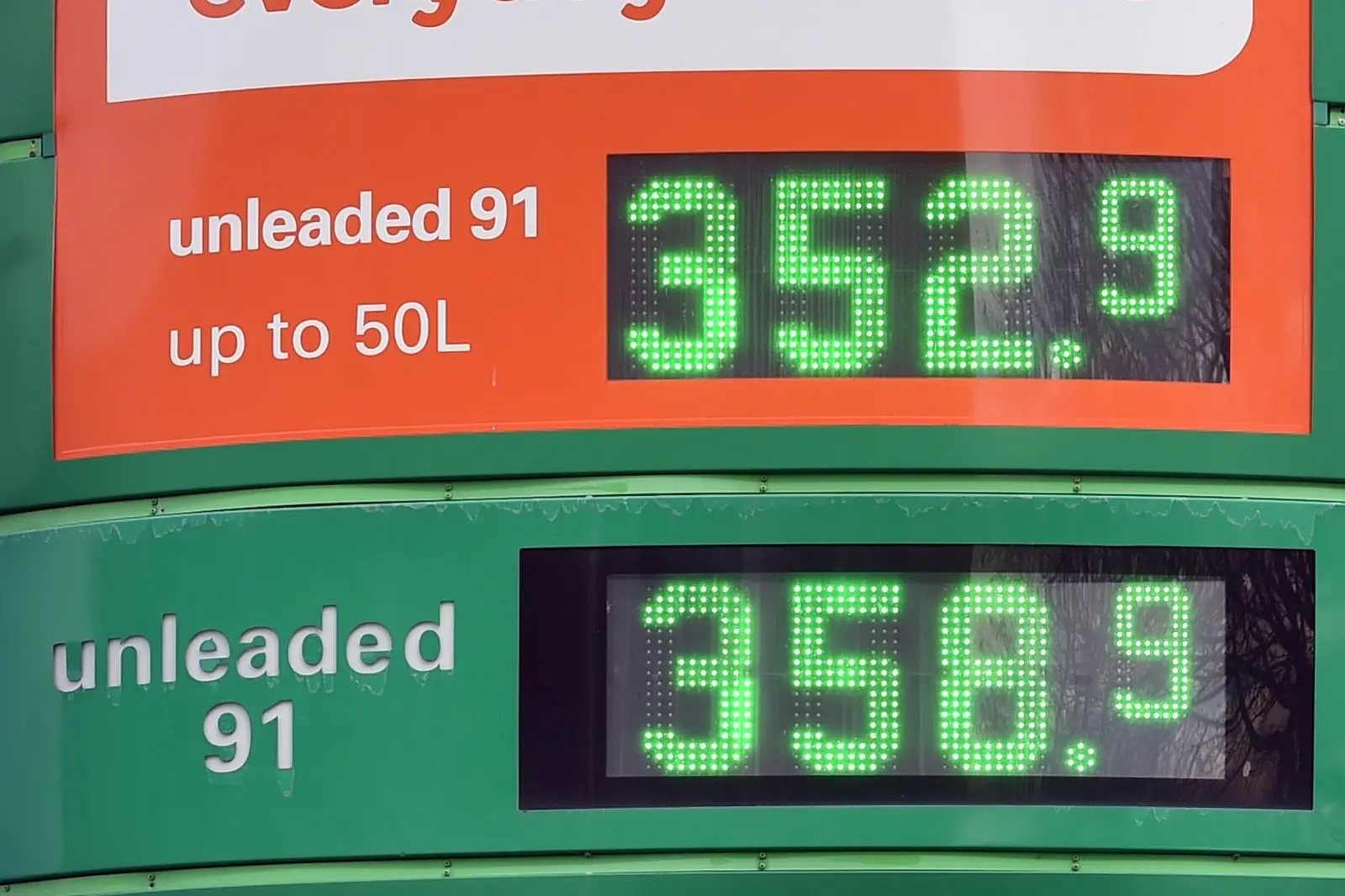 BP Petrol prices on Tuesday. Photo: Peter McIntosh