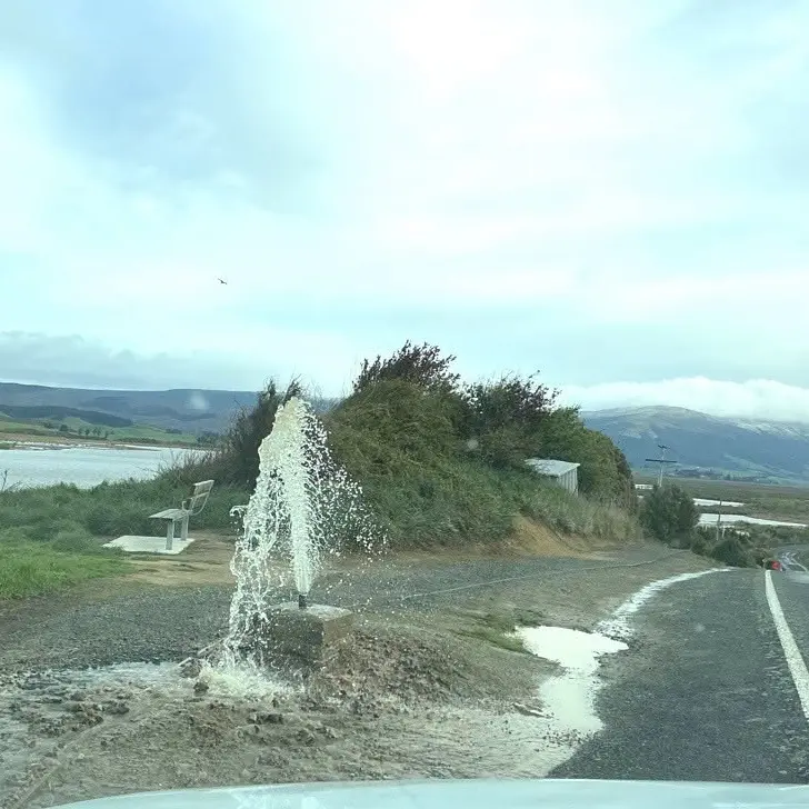 Sewage spews on to road, private properties after pipe vandalised in Waihola
