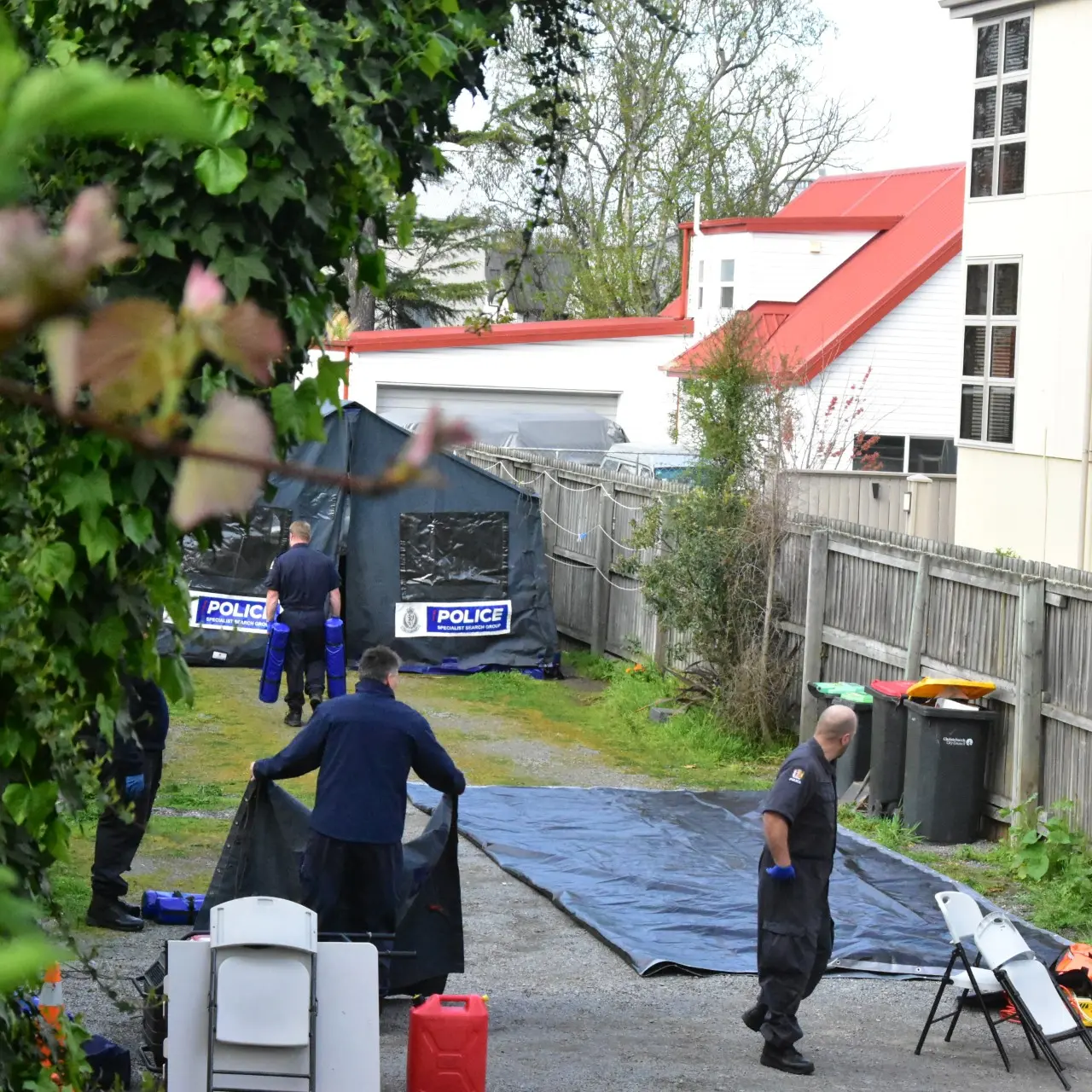 Neighbours heard 10 ‘good loud bangs’ before dead woman found at Christchurch flat